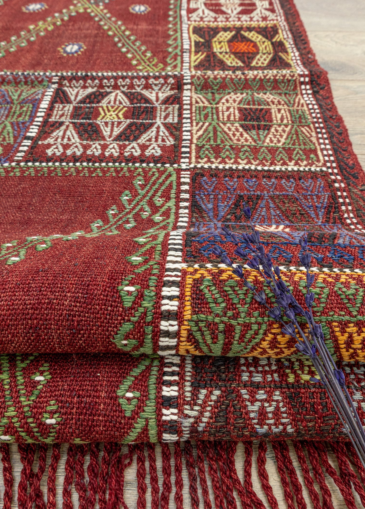 Klark Bordo El Dokuma Kilim 144x196 cm