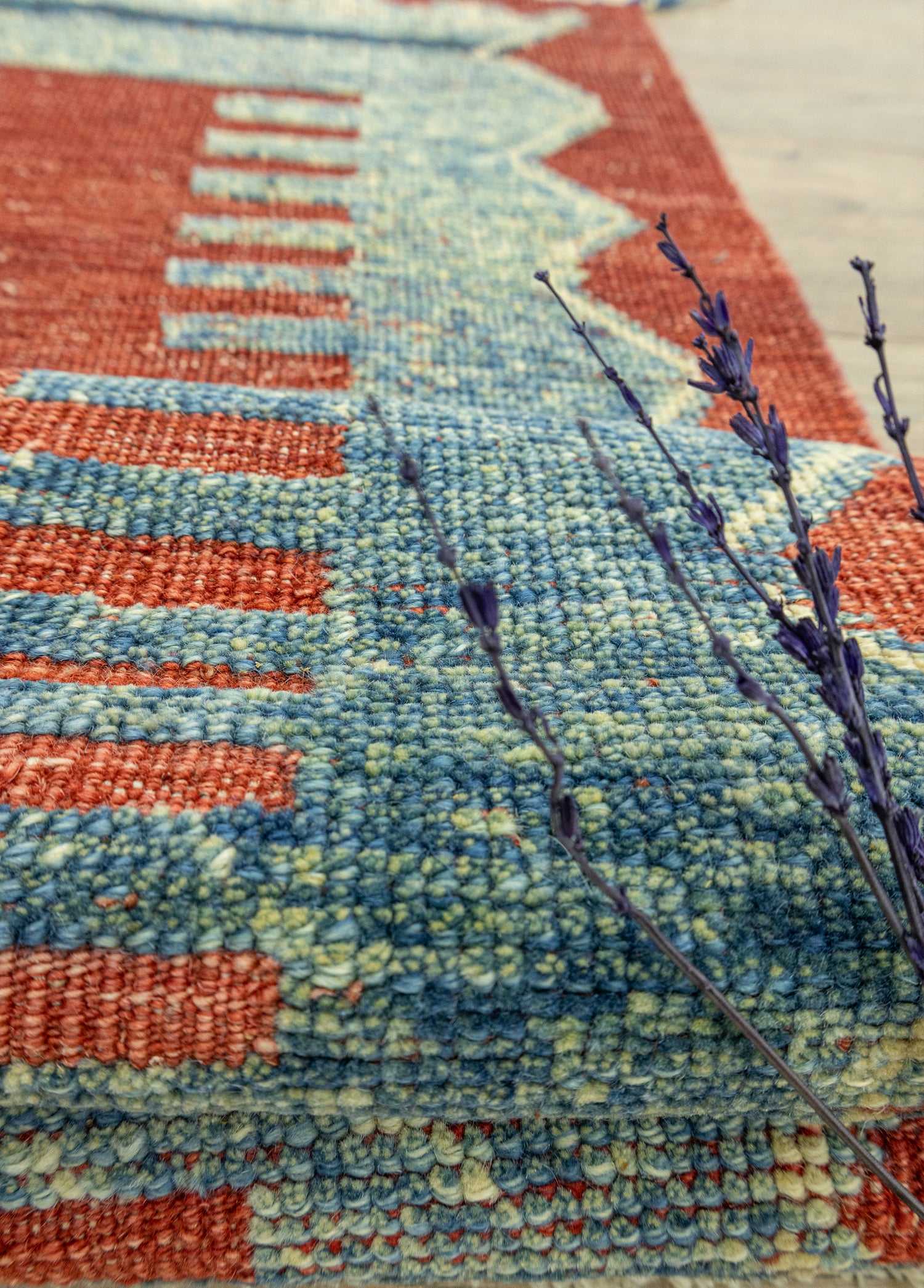 Raven Rustik Yün Halı Kilim 107x143 cm
