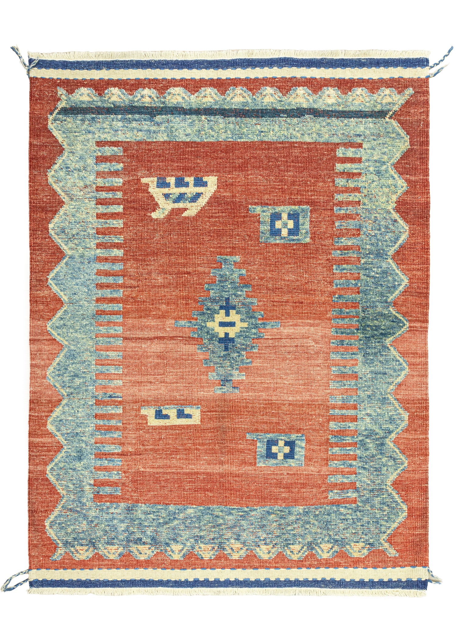 Raven Rustik Yün Halı Kilim 107x143 cm