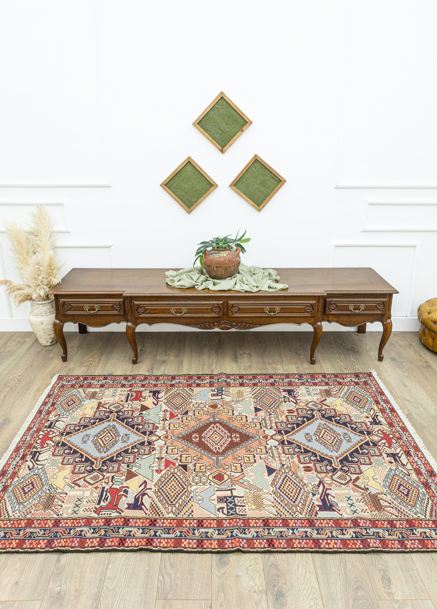 Tara Geometrik İran Sumak Kilim 130x207 cm