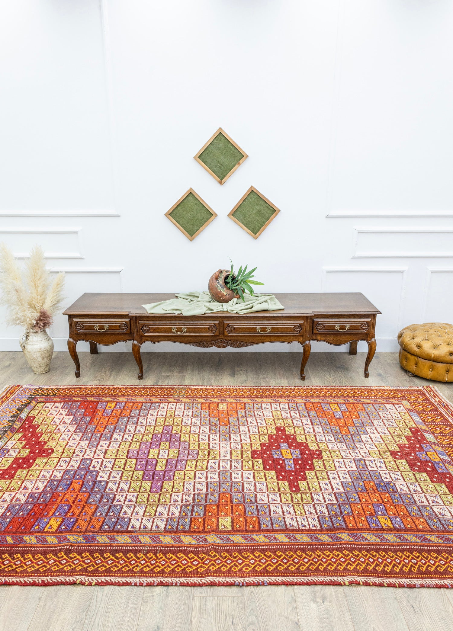 Feriz Geometrik Desenli El Dokuma Cicim Kilim 172x311 cm