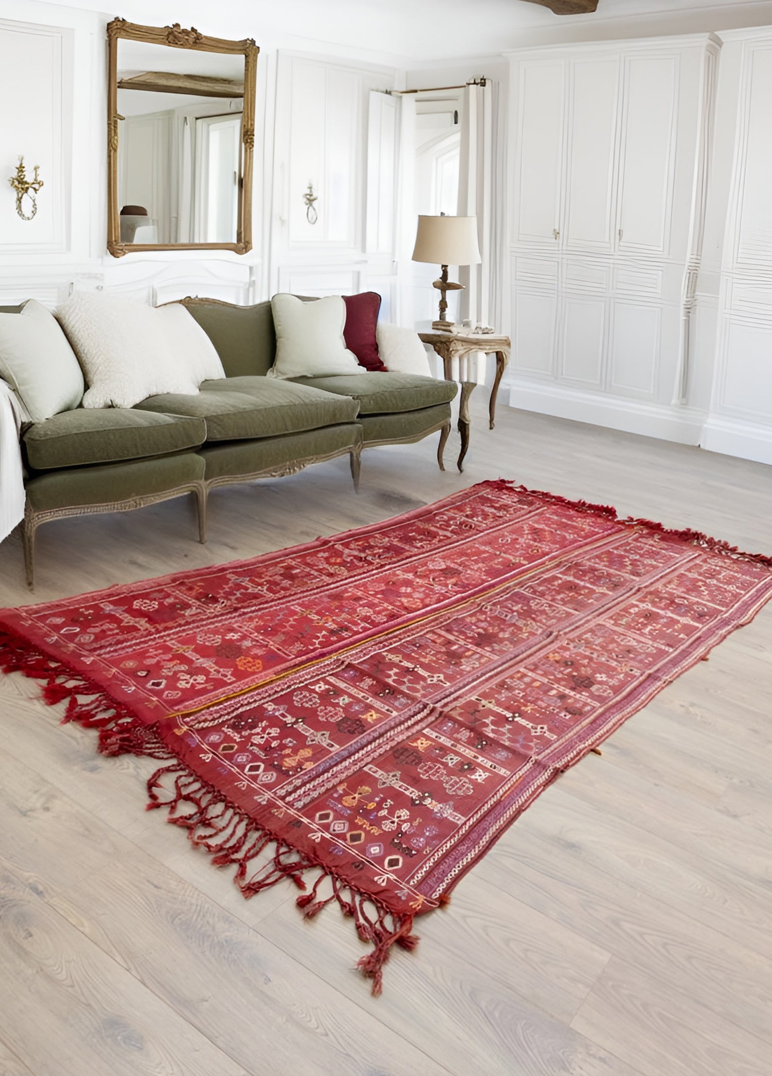 Hatay, Reyhanlı El Dokuma Antika Cicim Kilim 141x262 cm