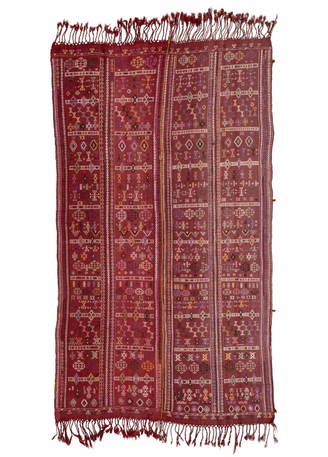 Hatay, Reyhanlı El Dokuma Antika Cicim Kilim 141x262 cm