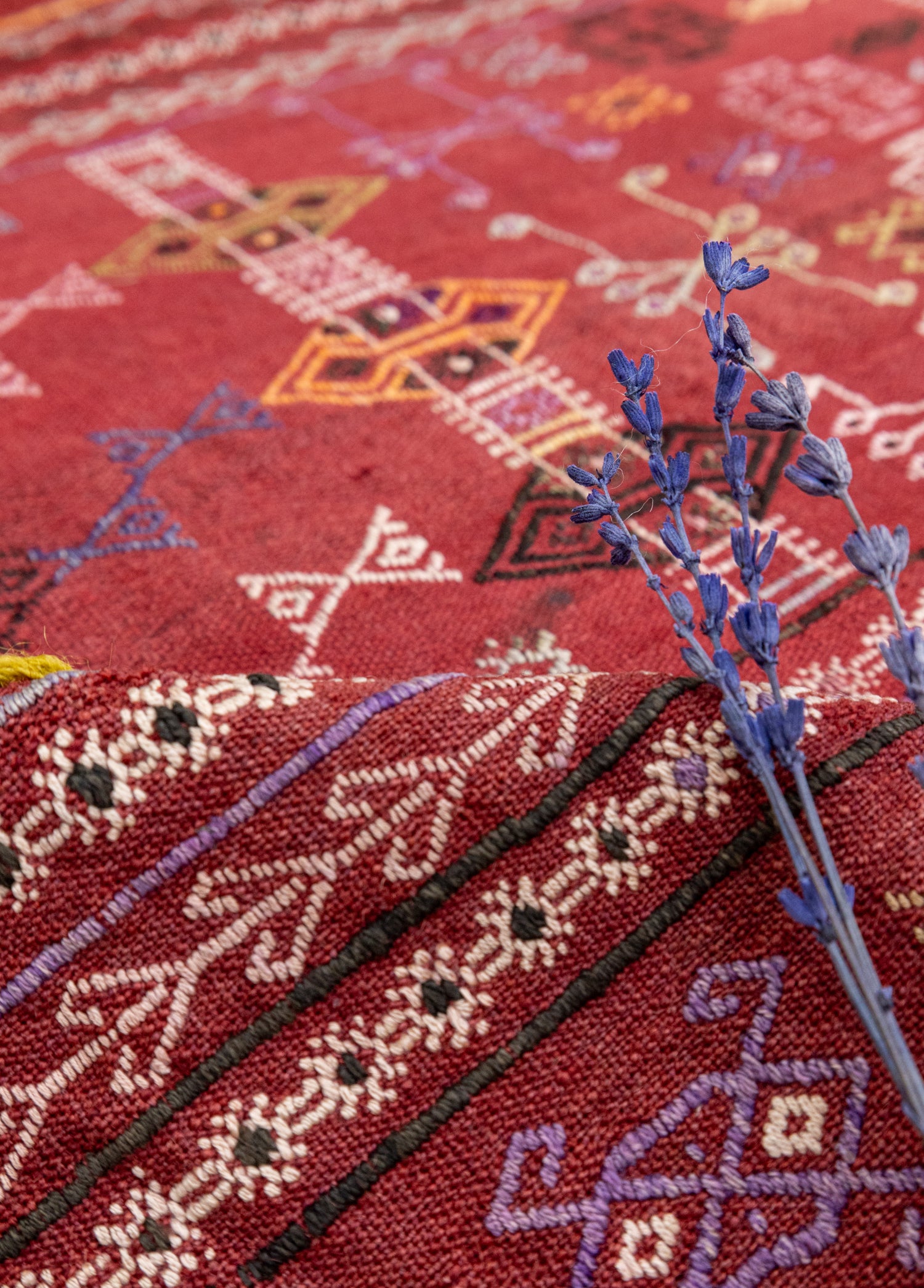 Hatay, Reyhanlı El Dokuma Antika Cicim Kilim 141x262 cm