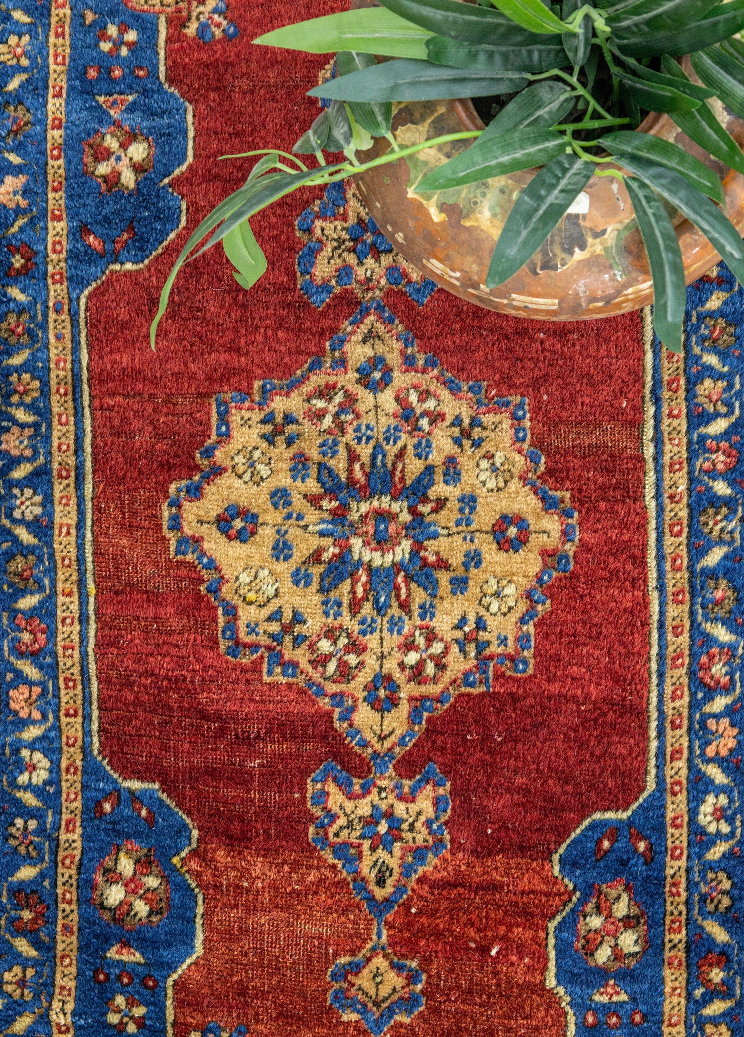 Konya, Taşpınar Küçük Antika Halı 57x121 cm