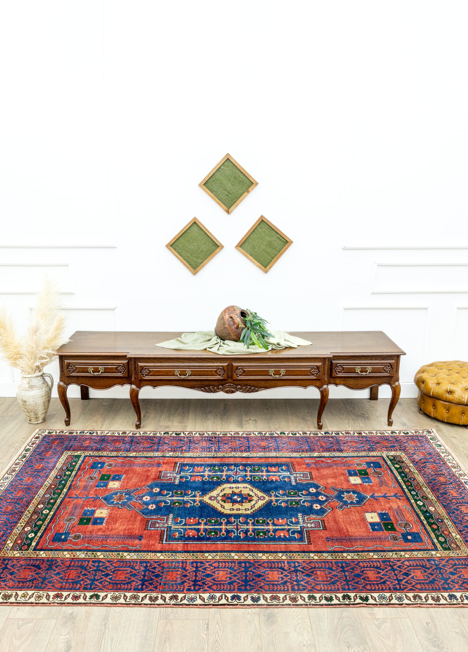 Gicen Selçuklu Motifli El Dokuma Halı 153x261 cm