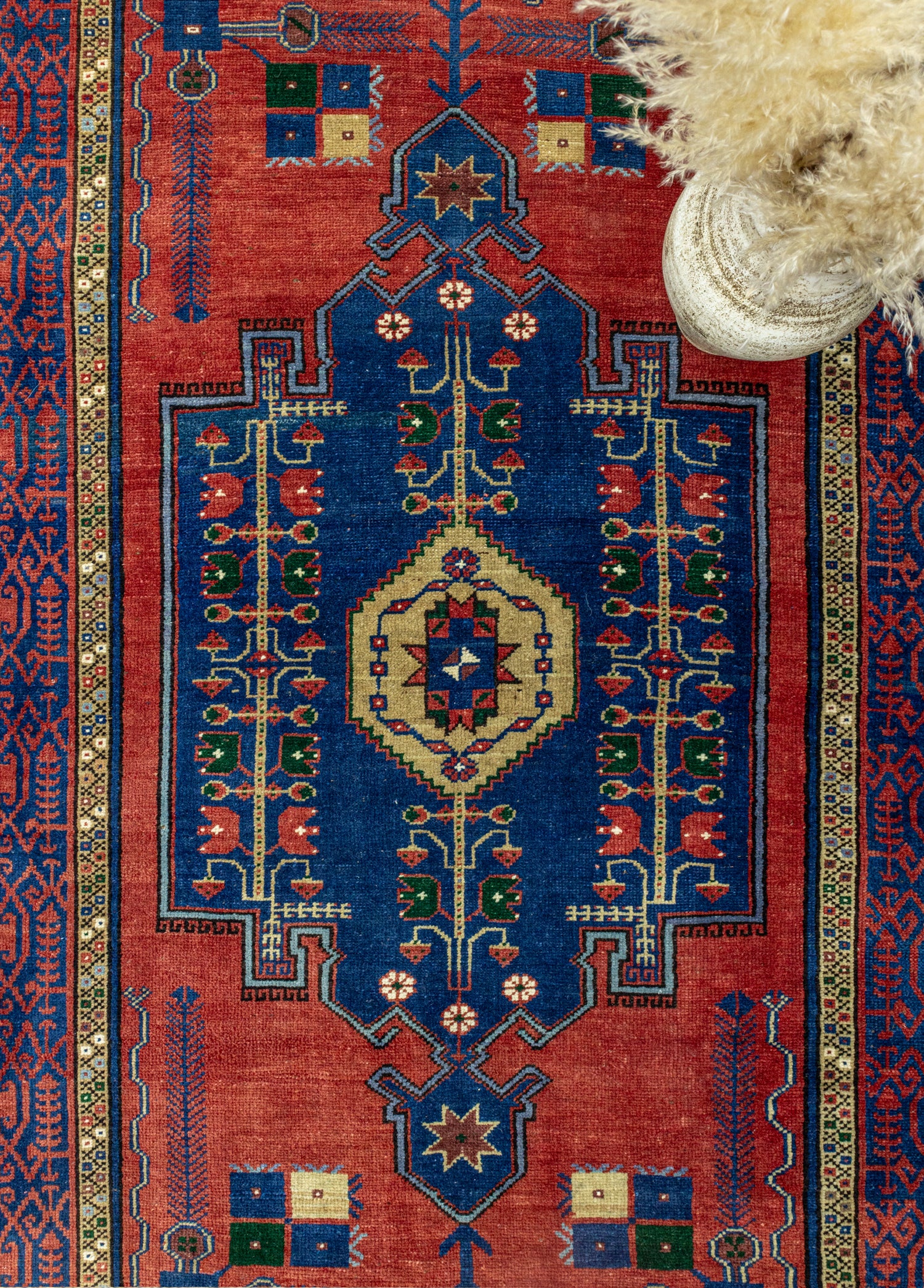 Gicen Selçuklu Motifli El Dokuma Halı 153x261 cm