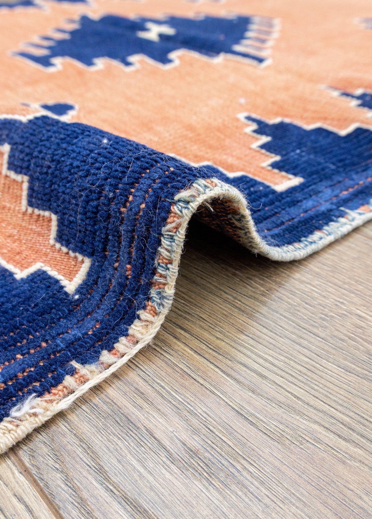 Manyas Geometrik Desenli Yün Halı Kilim 94x121 cm