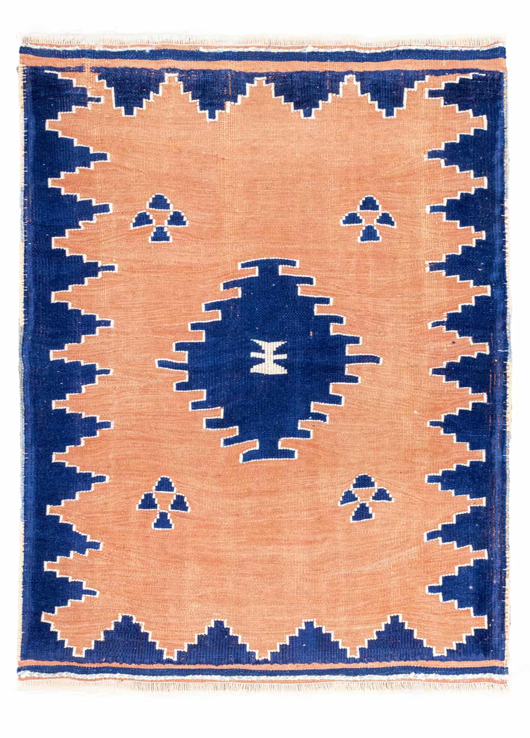 Manyas Geometrik Desenli Yün Halı Kilim 94x121 cm