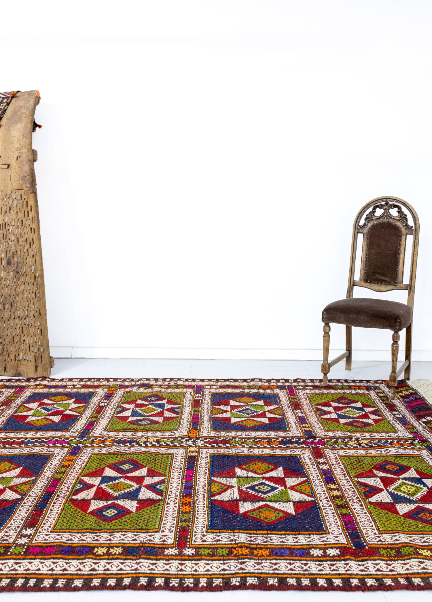 Zerda El Dokuması Geometrik Desenli Cicim Kilim 170x290 cm