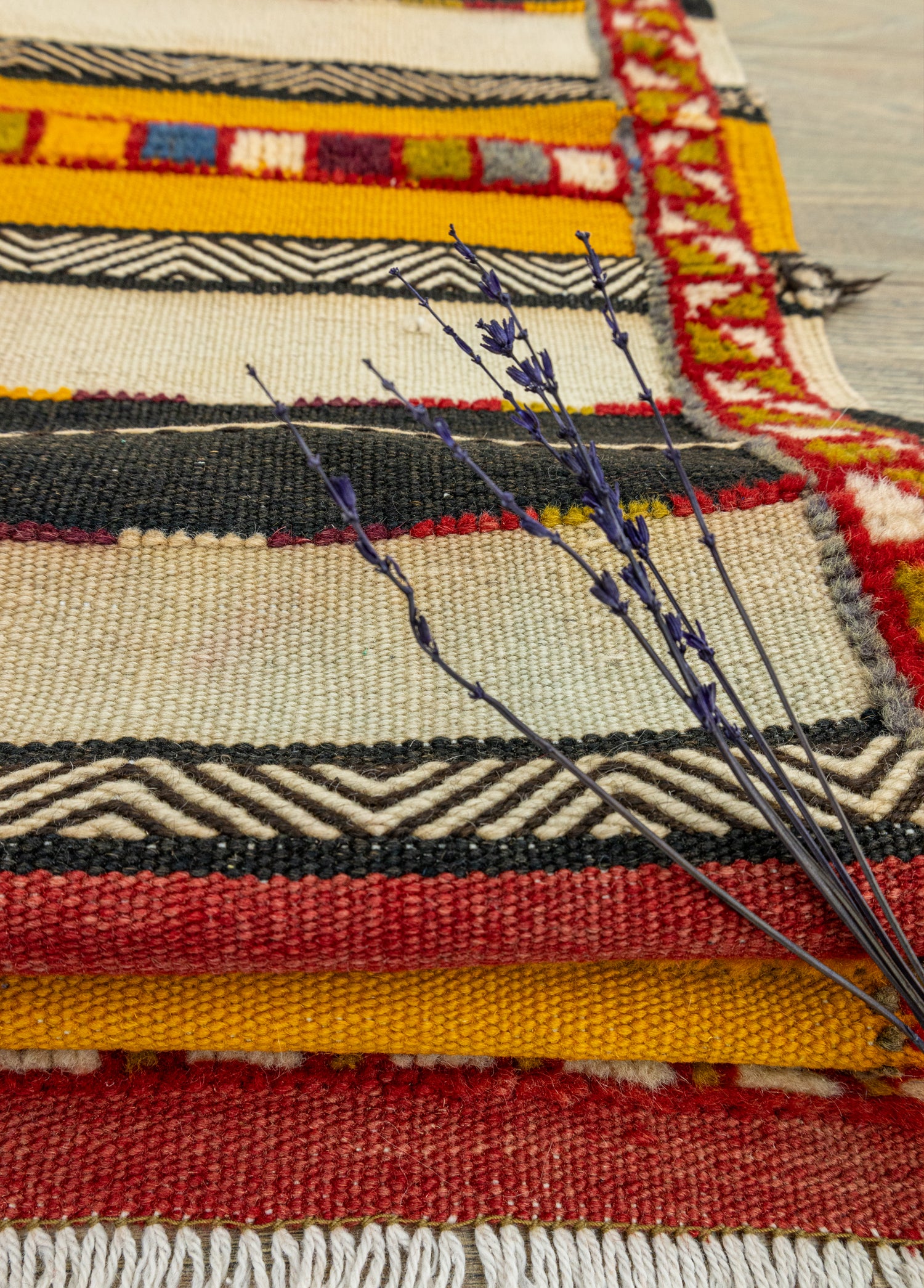 Barlas Geometrik Tasarımlı Halı Kilim 97x187 cm