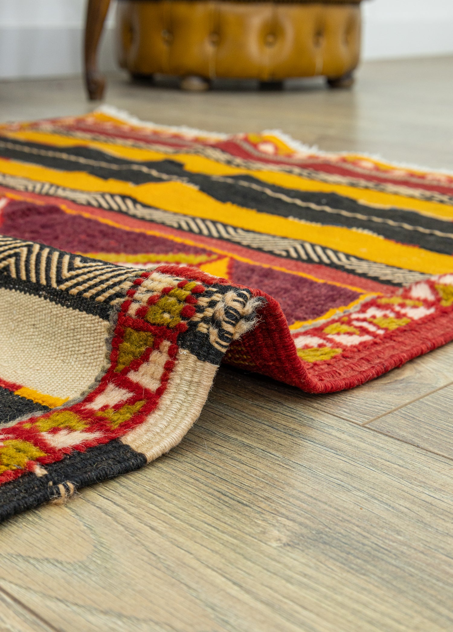 Barlas Geometrik Tasarımlı Halı Kilim 97x187 cm