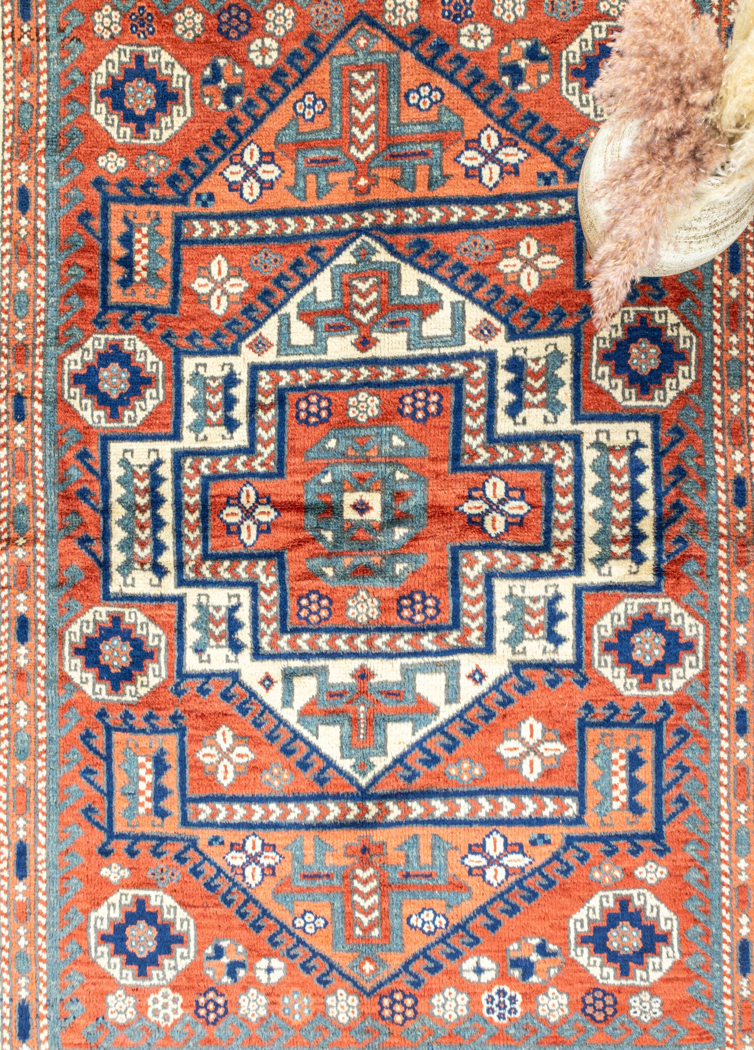 Likak El Dokuma Eski Bergama Halısı 168x222 cm