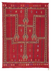 Birgos Anahtar Motifli Yün Kilim 164x225 cm