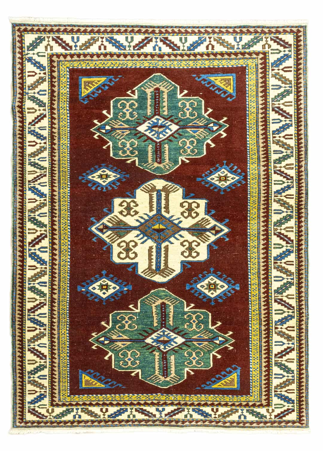 Lilyum Rustik Tasarımlı Yün Halı 140x177 cm