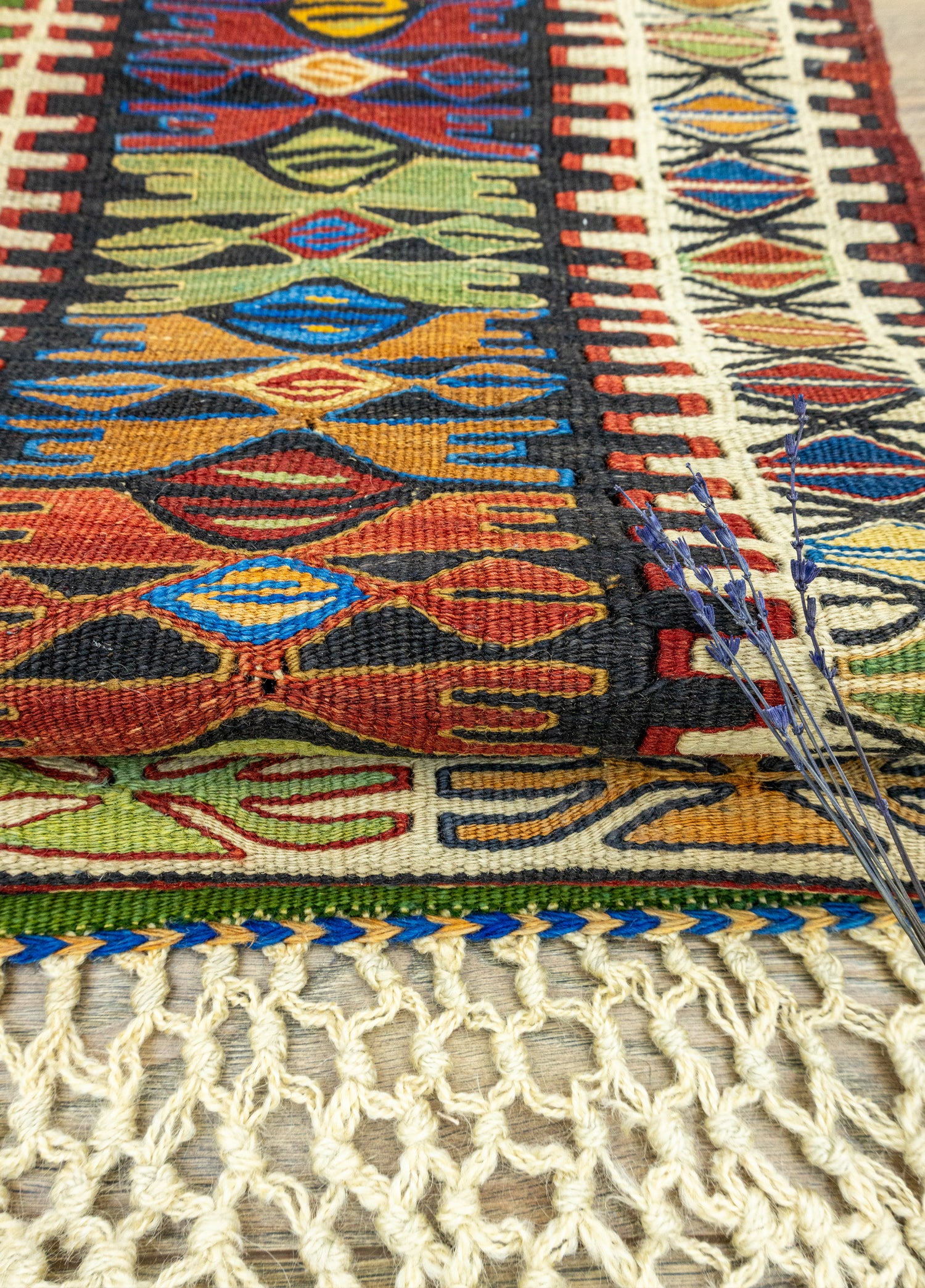 Güre El Dokuma Yün Nuzumla Kilim 138x189 cm