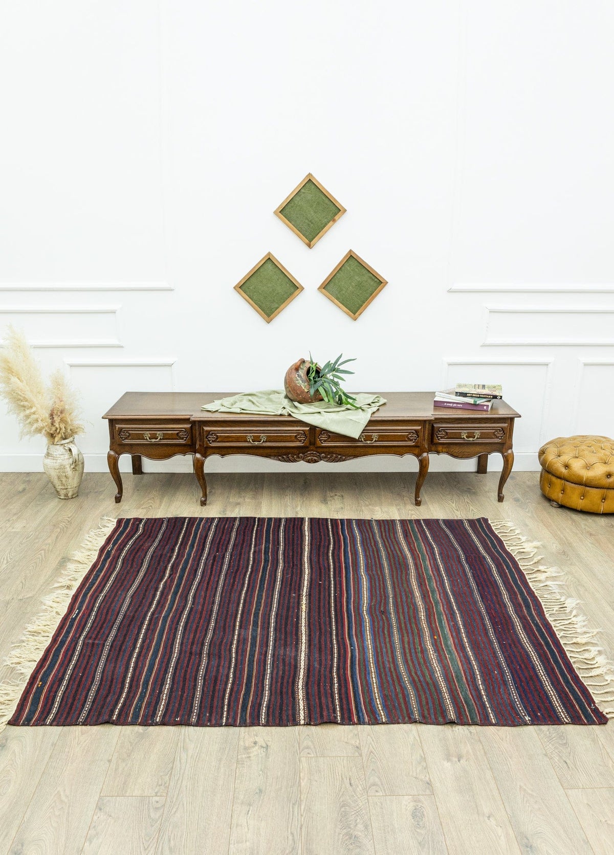 Stick Rug Tavira Hand-Woven Stick Rug 158x203 cm – Soho Antiq