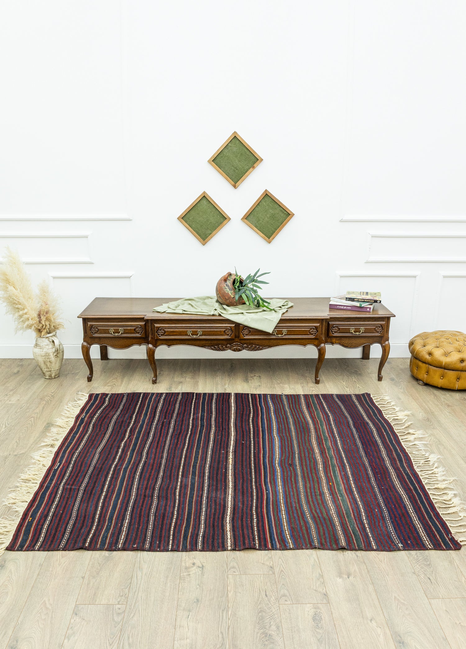 Tavira El Dokuma Çubuklu Kilim 158x203 cm