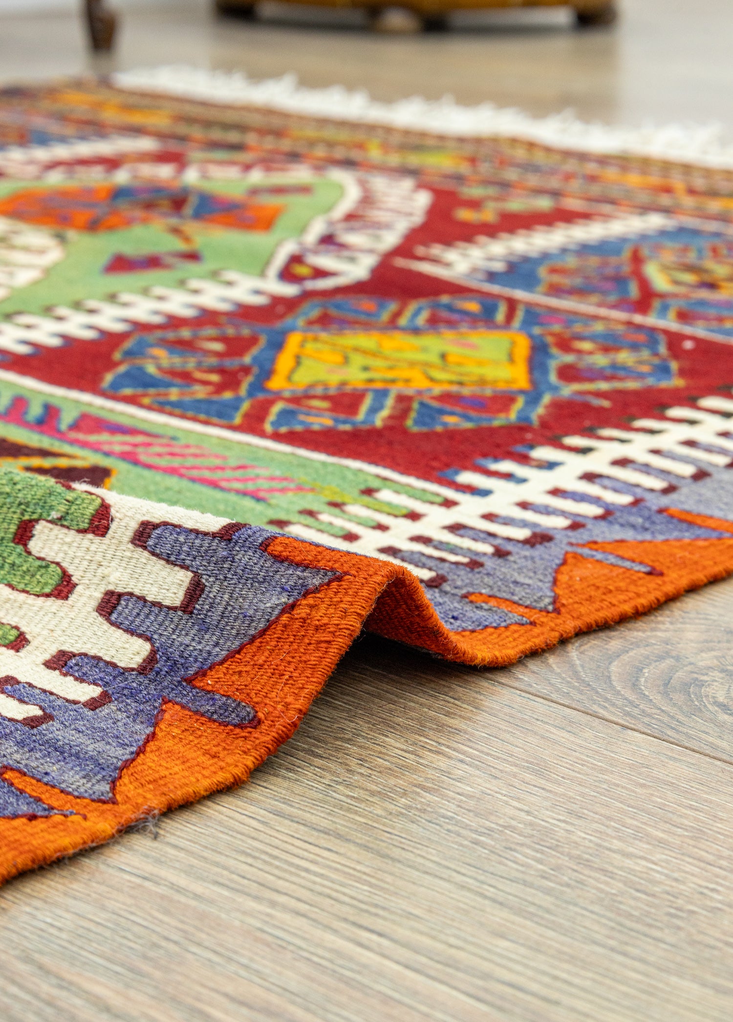 Pakdest Renkli El Dokuma Kavak Kilim 118x186 cm