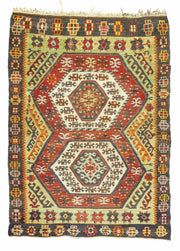 Elnara Geometrik Tasarımlı Yün Kilim 102x145 cm