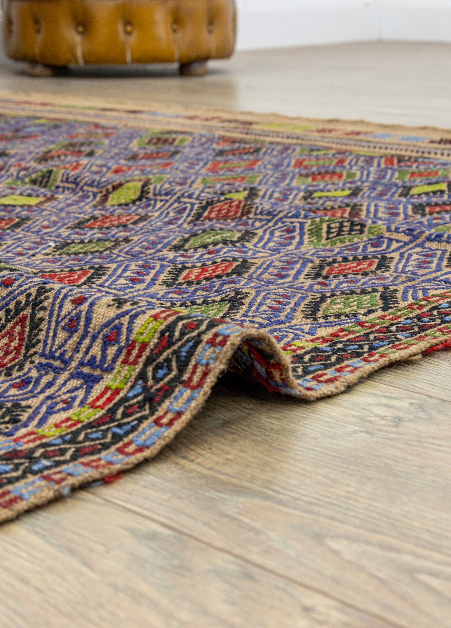 Mogan Renkli Yün Cicim Kilim 156x240 cm