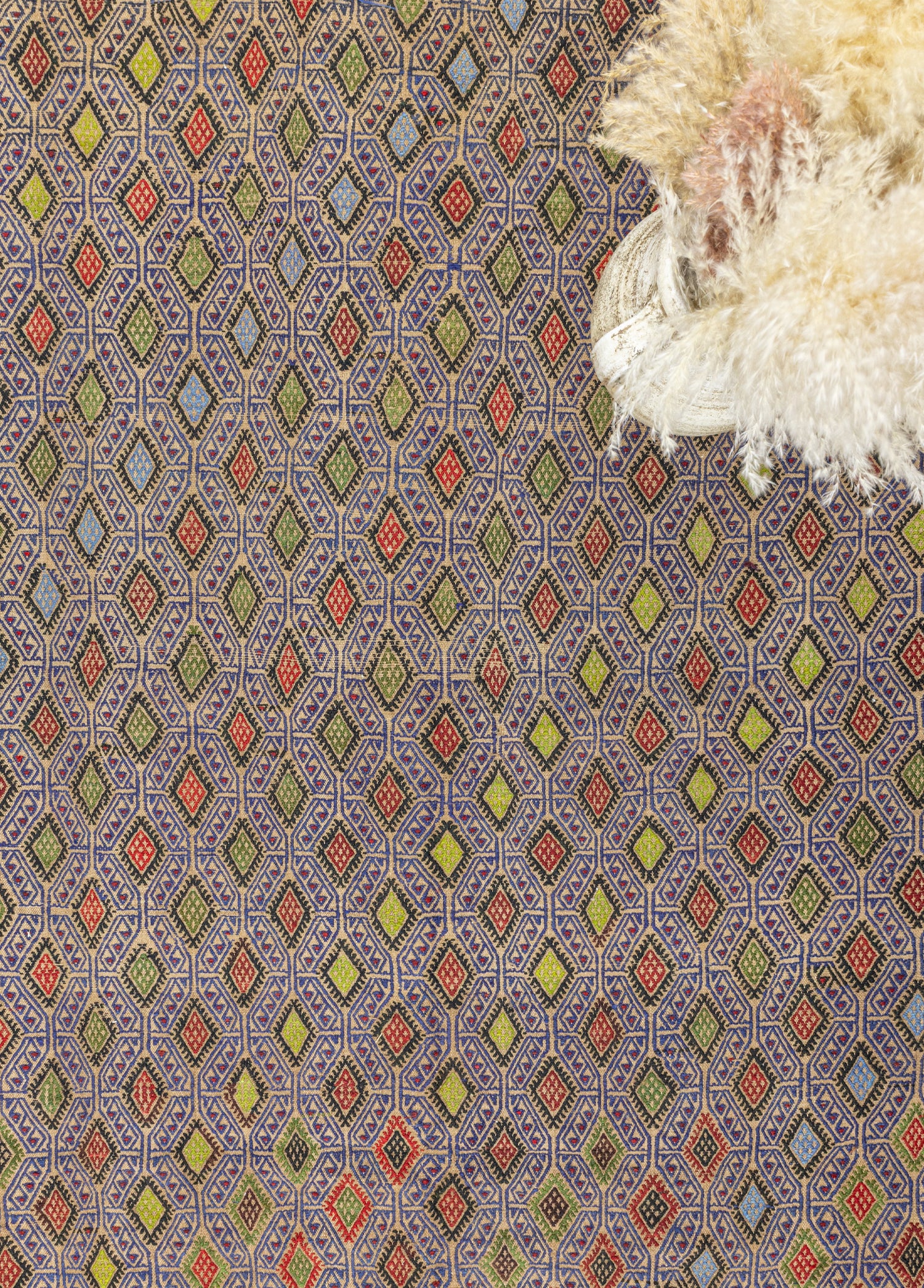 Mogan Renkli Yün Cicim Kilim 156x240 cm