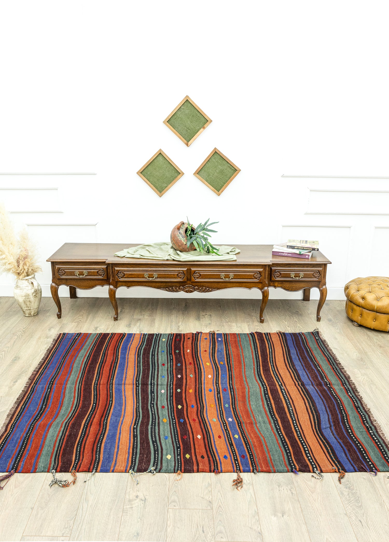 Arvin El Dokuma Kök Boya Kilim 147x203 cm