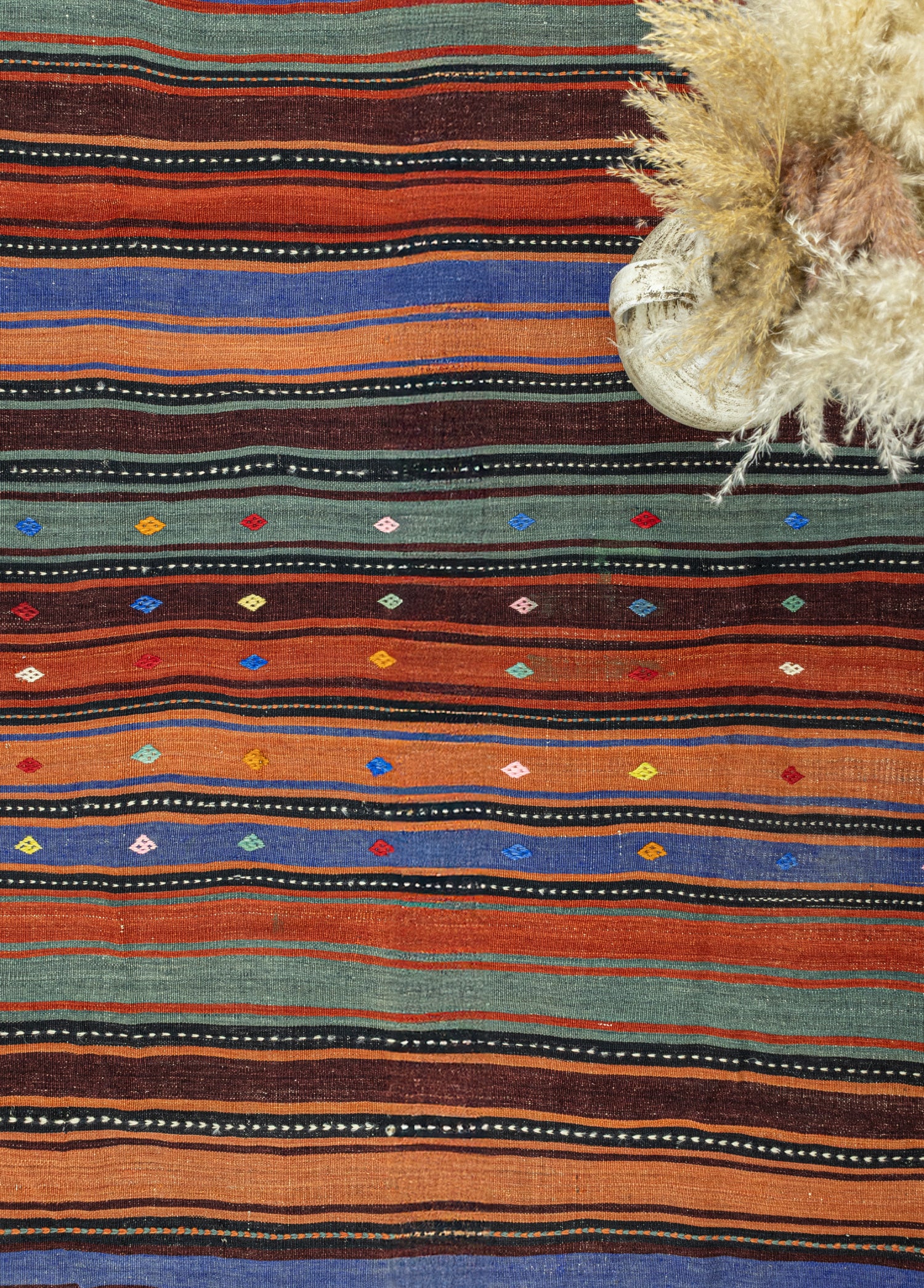 Arvin El Dokuma Kök Boya Kilim 147x203 cm