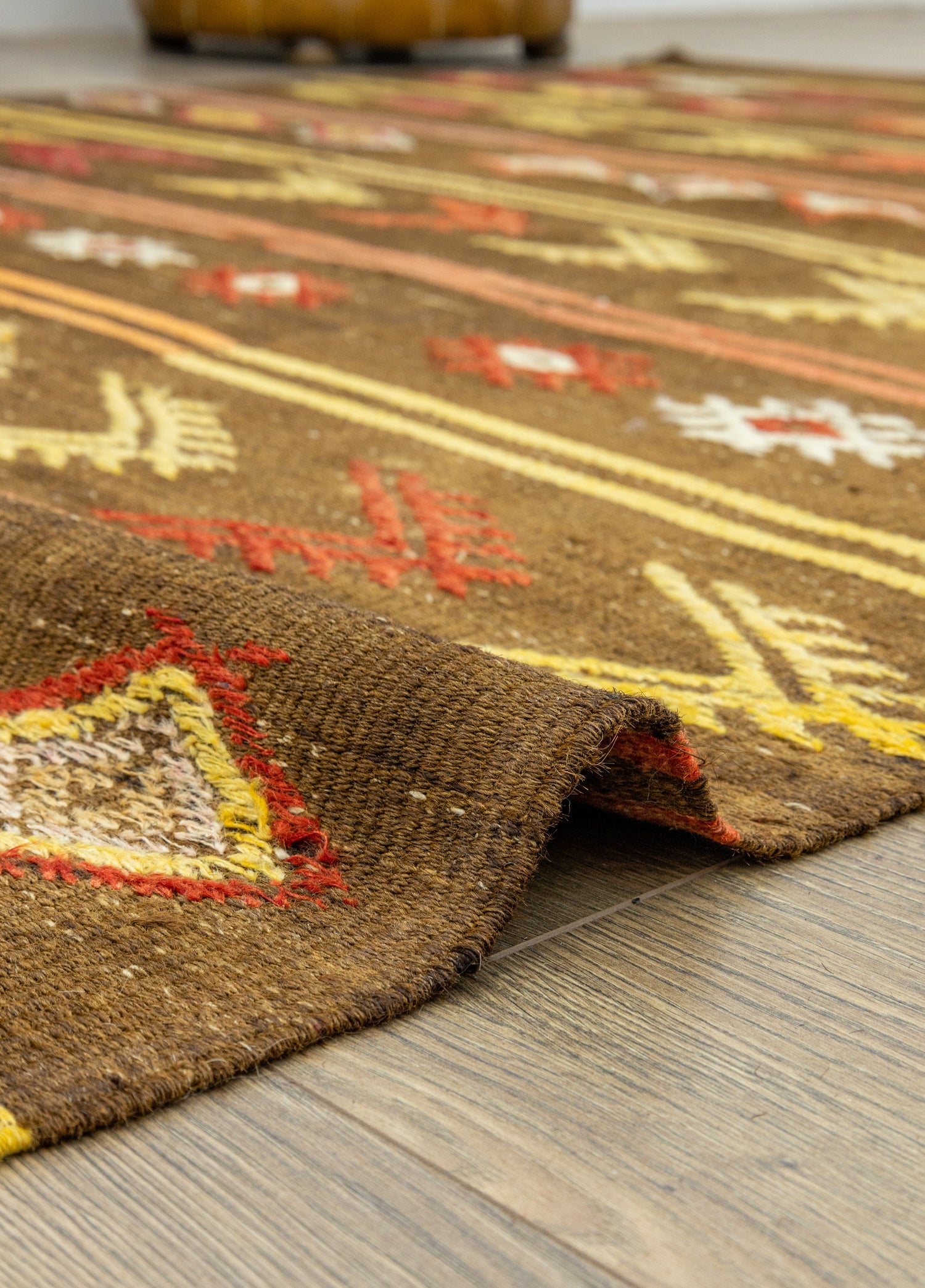 Brownish Çubuklu Üç Kanat Kilim 170x389 cm