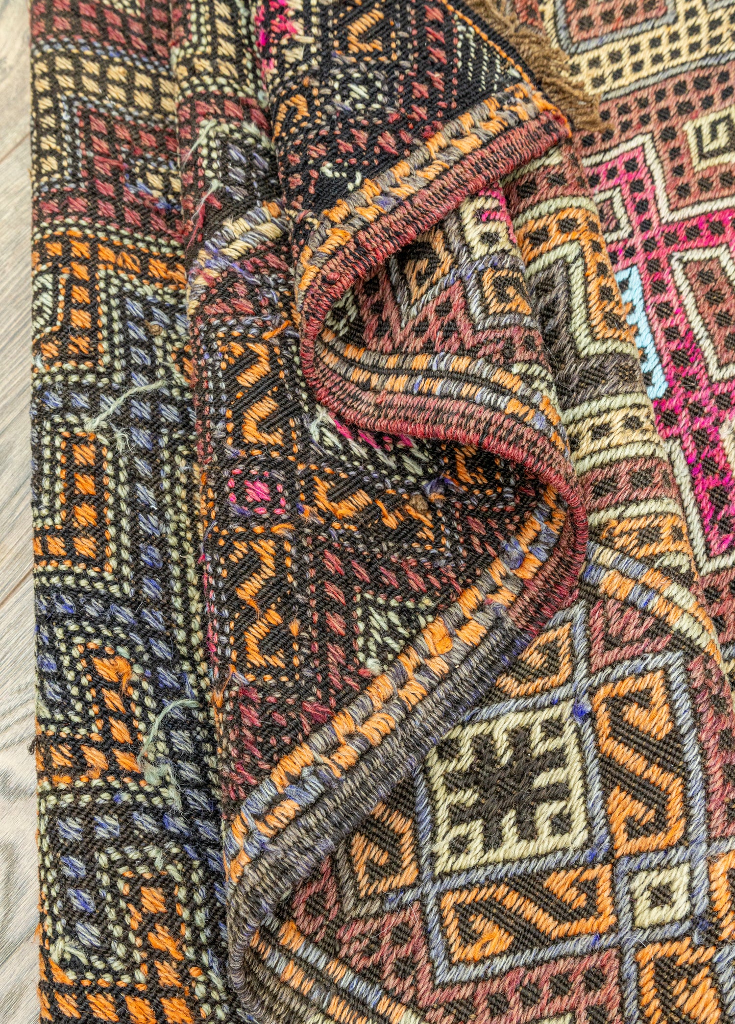 Hazra Geometrik Tasarımlı Cicim Kilim 153x433 cm