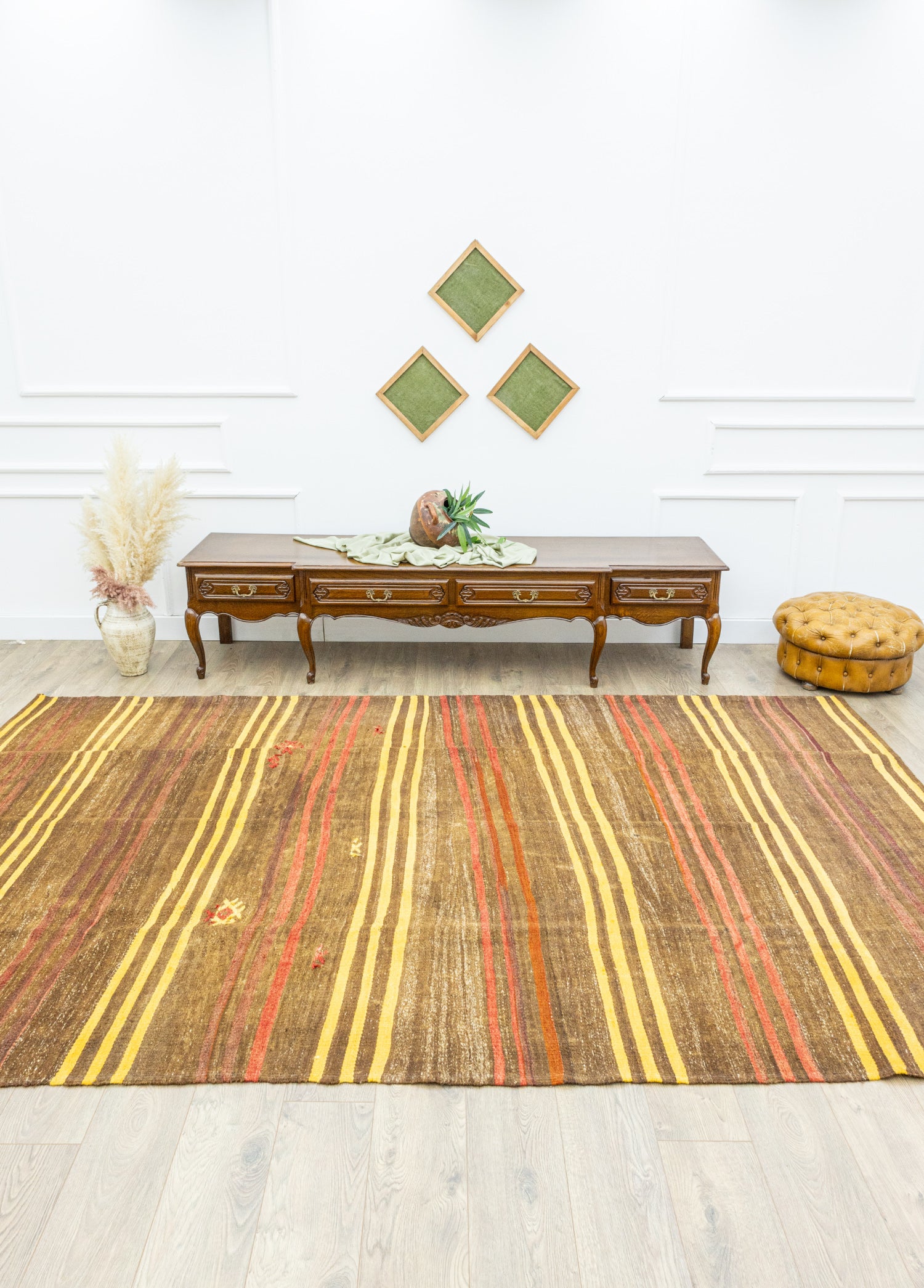 Hara El Dokuma Çubuklu Kilim 214x338 cm