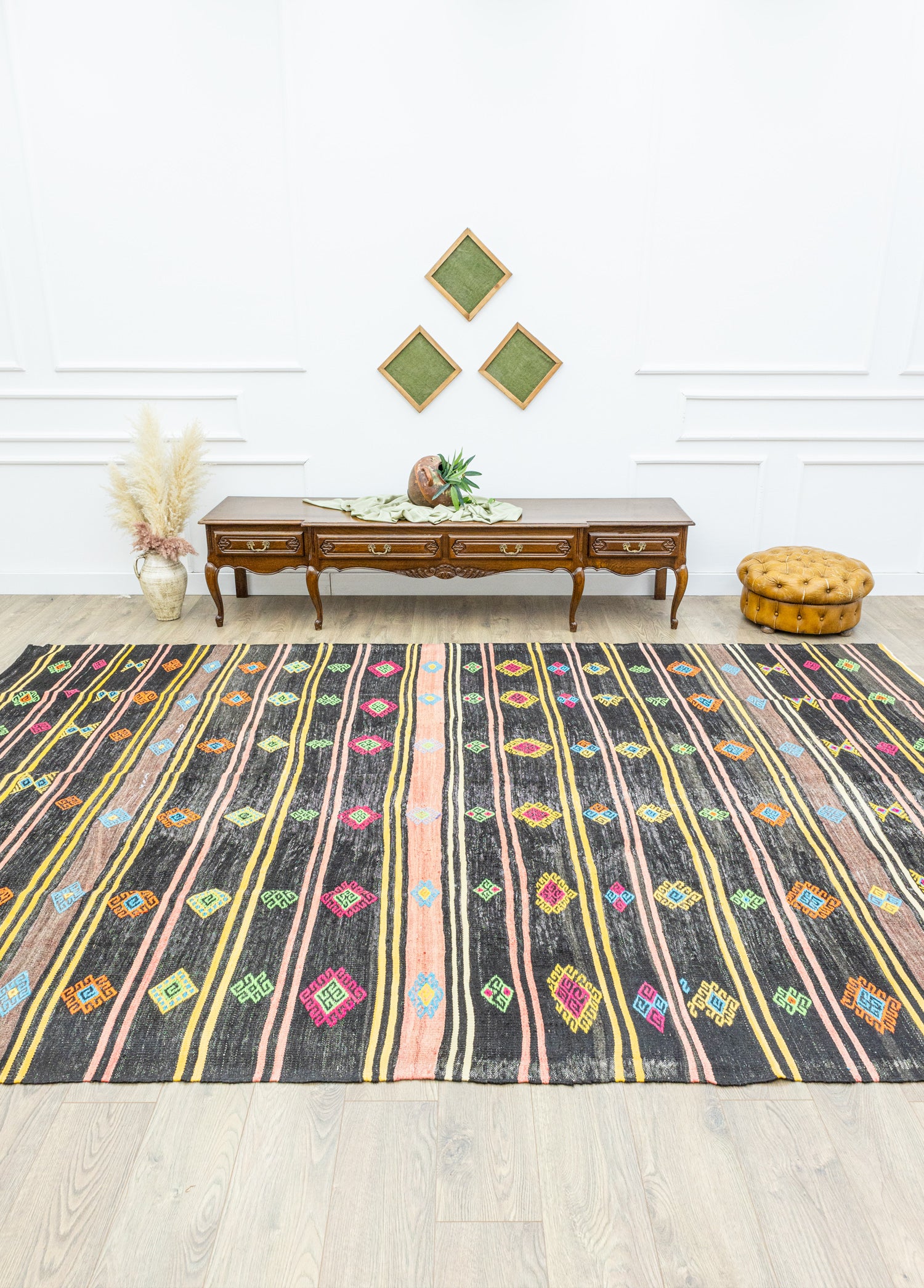 Jeremia Etnik Desenli Cicim Kilim 256x390 cm