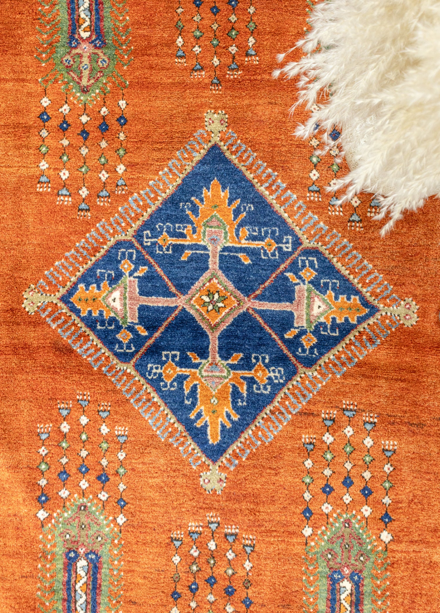 Almada El Dokuma Turuncu Dazkırı Halı 165x312 cm
