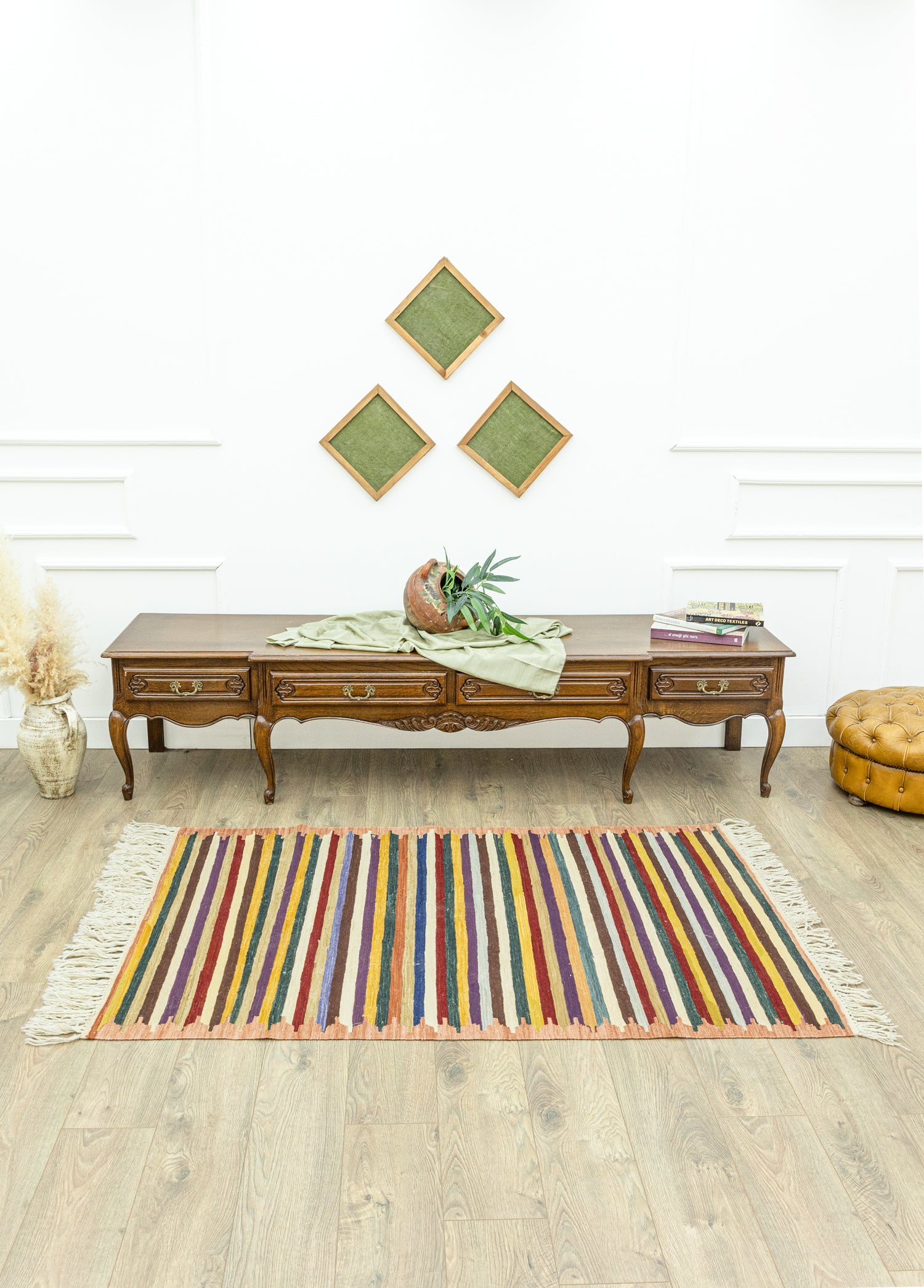 Liora Çubuk Tasarımlı Yün Kilim 114x177 cm