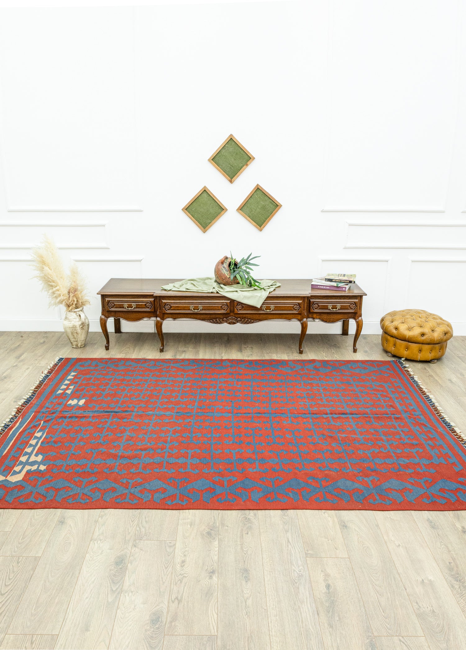 Ihlara El Dokuma Kırmızı Kilim 195x281 cm