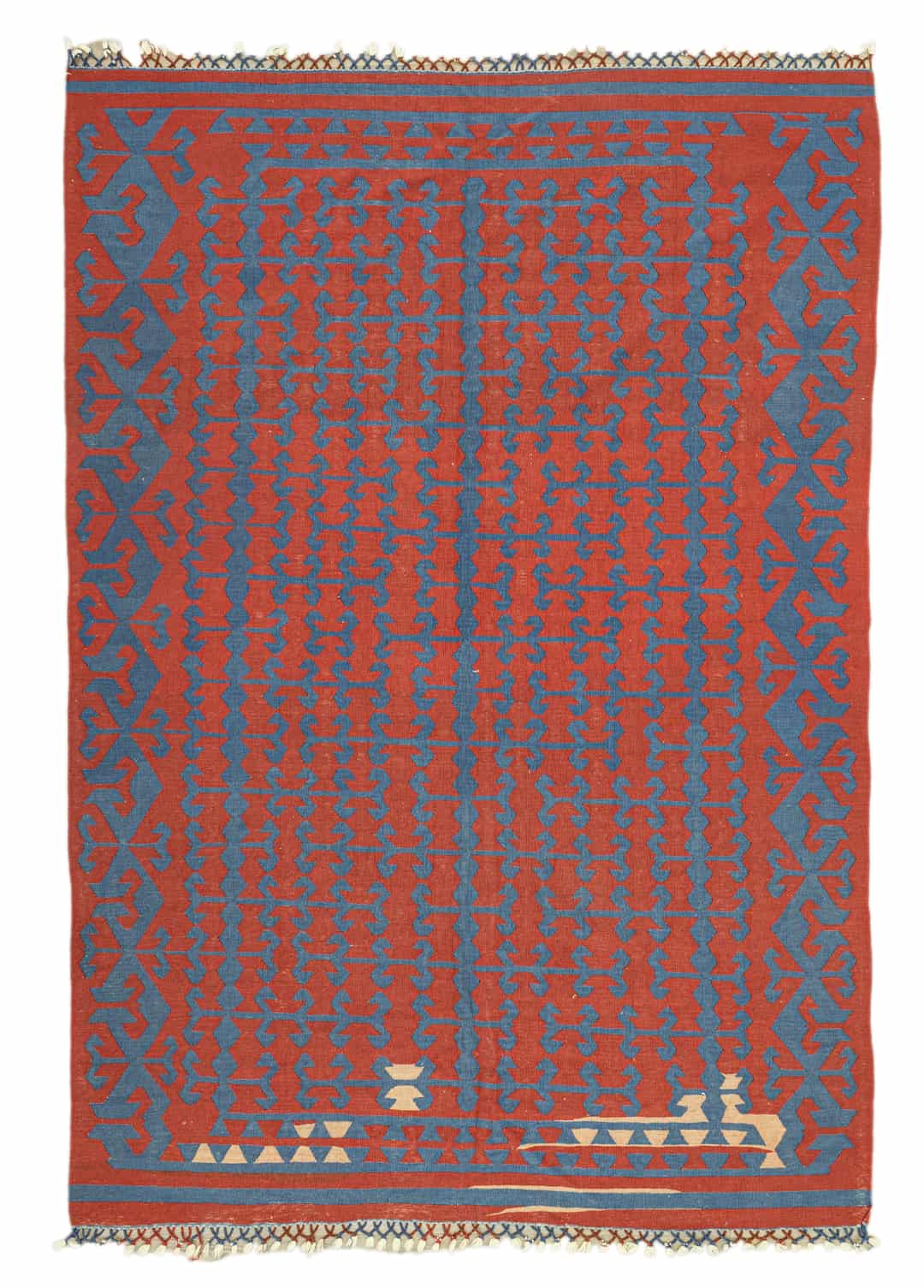 Ihlara El Dokuma Kırmızı Kilim 195x281 cm