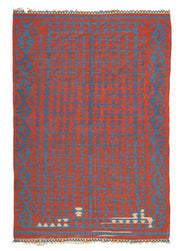 Ihlara El Dokuma Kırmızı Kilim 195x281 cm