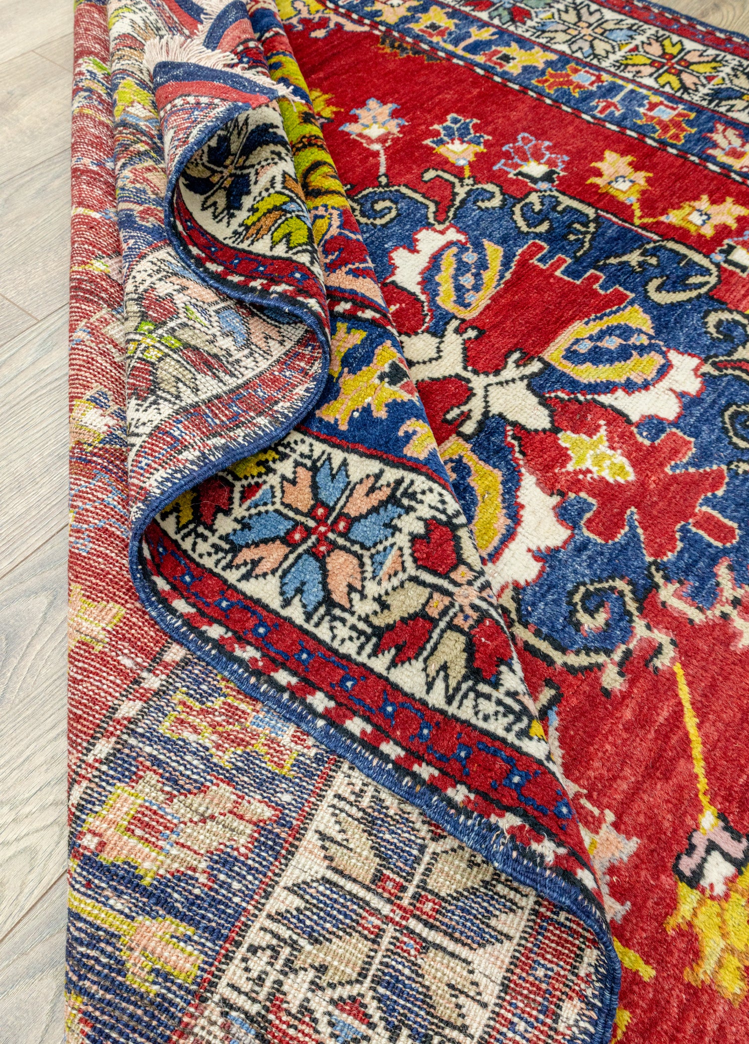 Yavı El Dokuma Kırmızı Yün Halı 157x207 cm