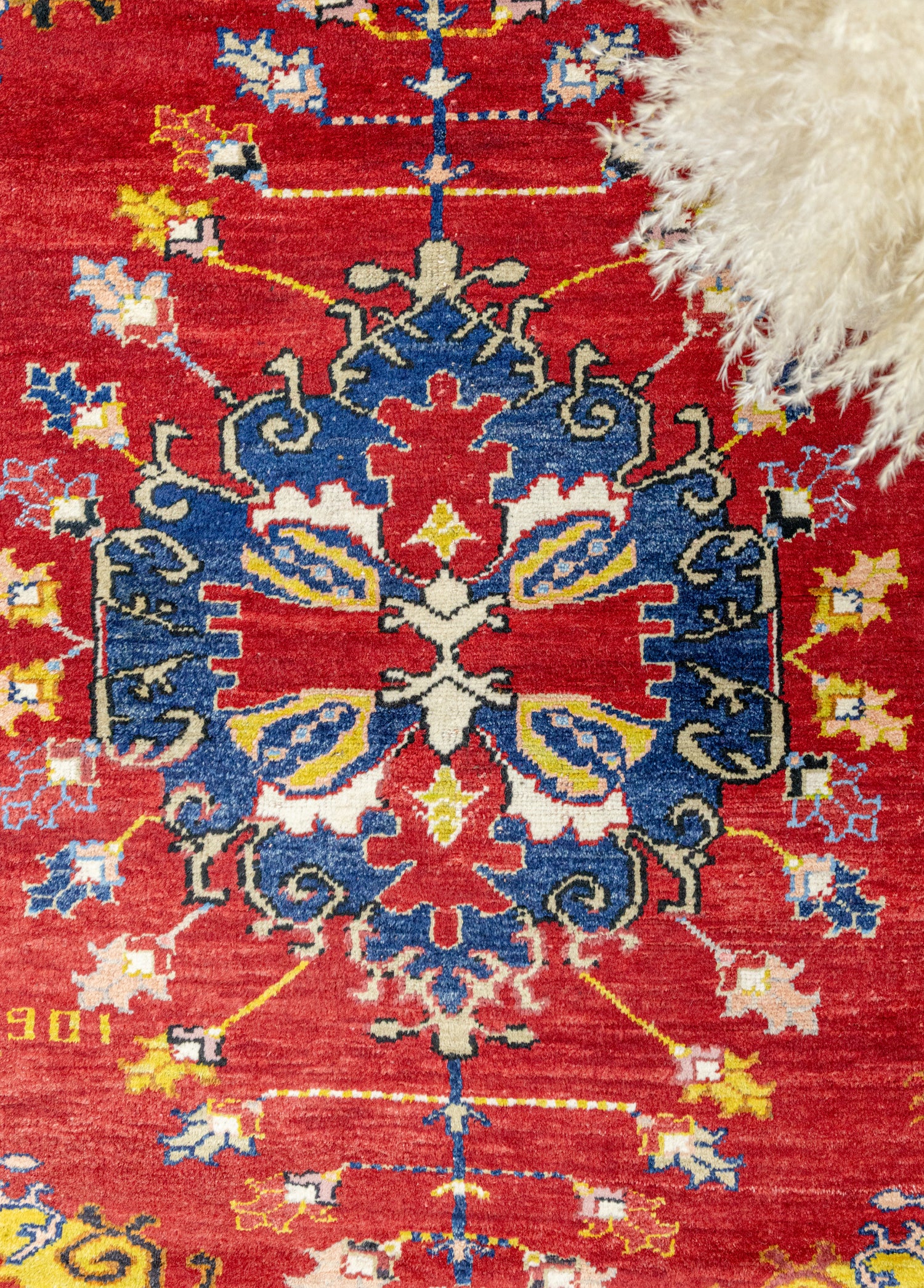 Yavı El Dokuma Kırmızı Yün Halı 157x207 cm