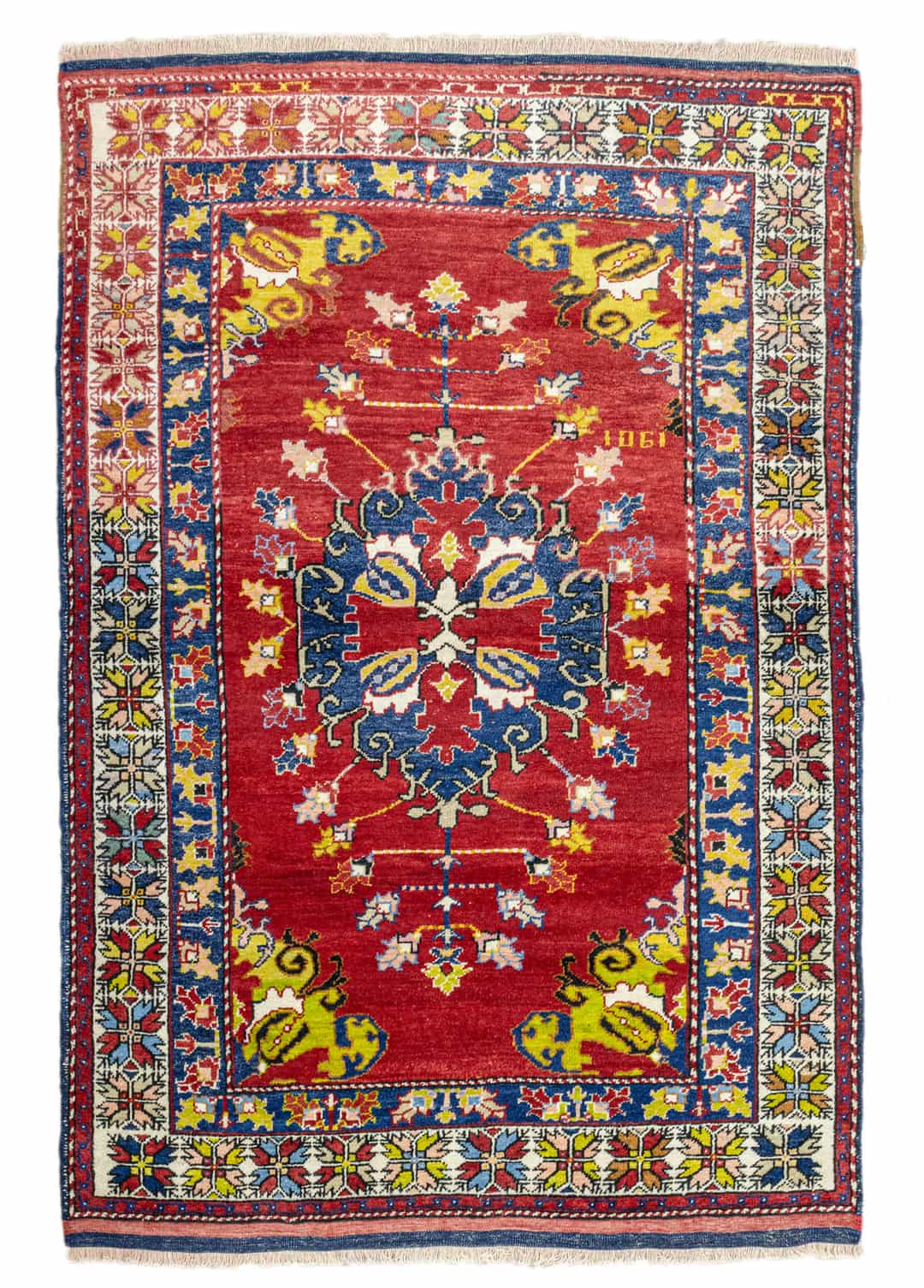 Yavı El Dokuma Kırmızı Yün Halı 157x207 cm