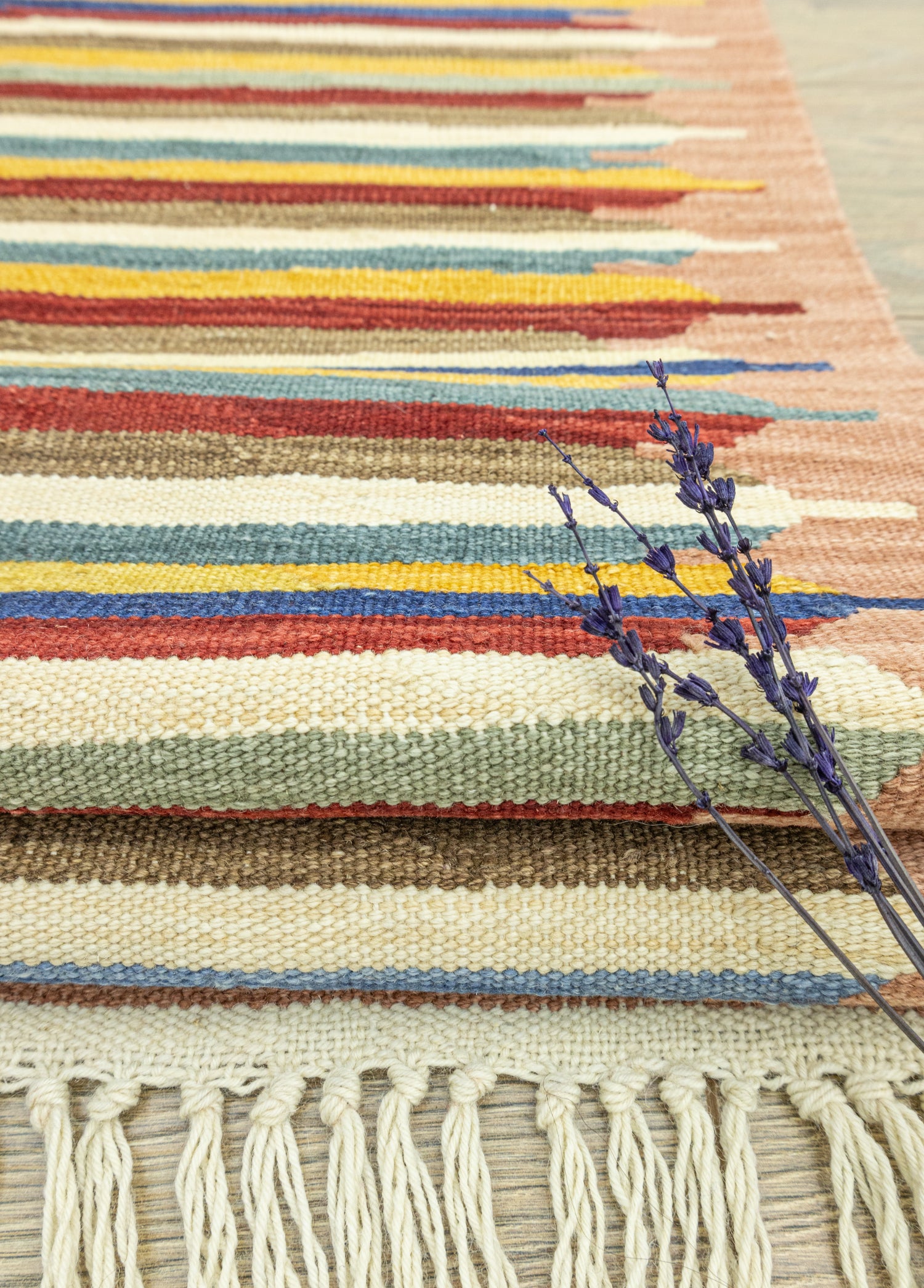 Samuel Striped Hand-Woven Kilim 110x174 cm