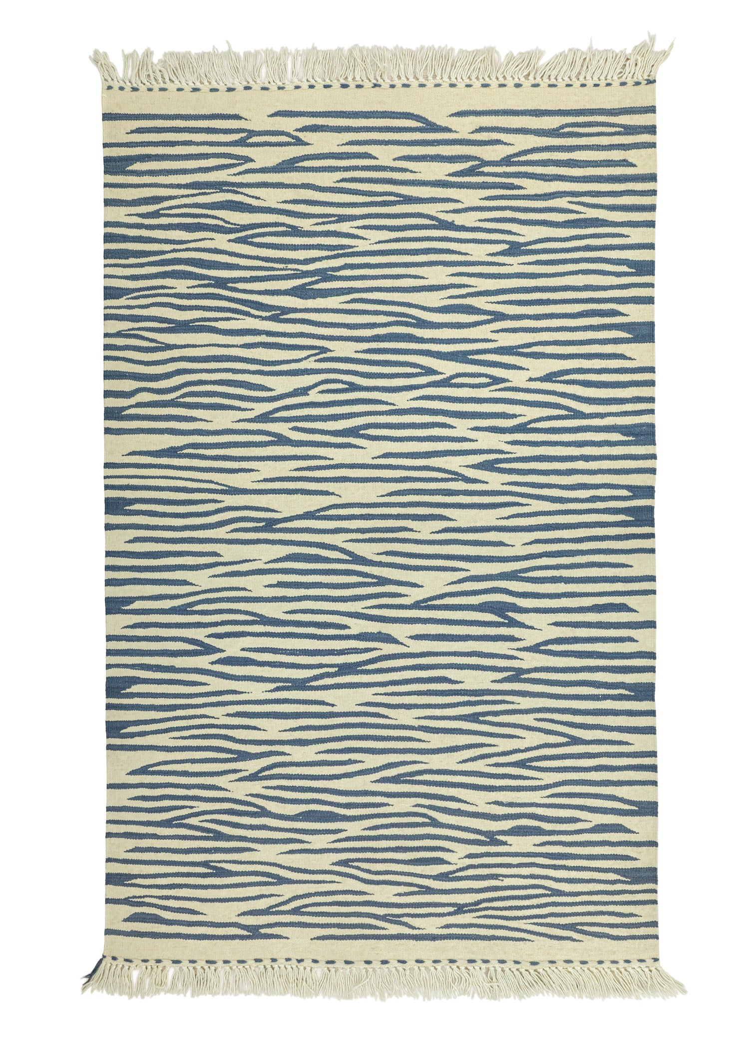 Zeta Zebra Patterned Hand Woven Kilim 111x176 cm