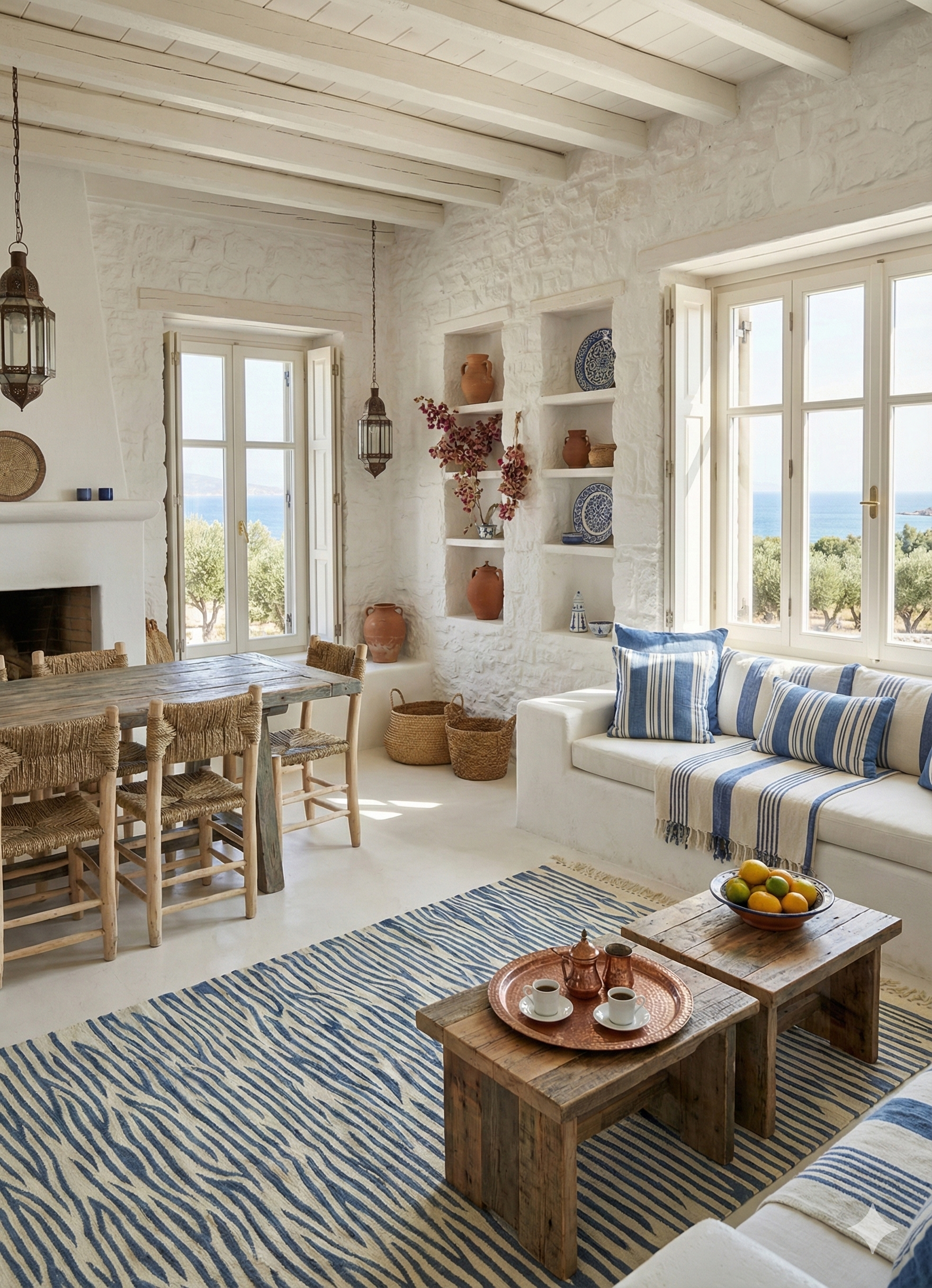 Zeta Zebra Desenli El Dokuma Kilim 111x176 cm