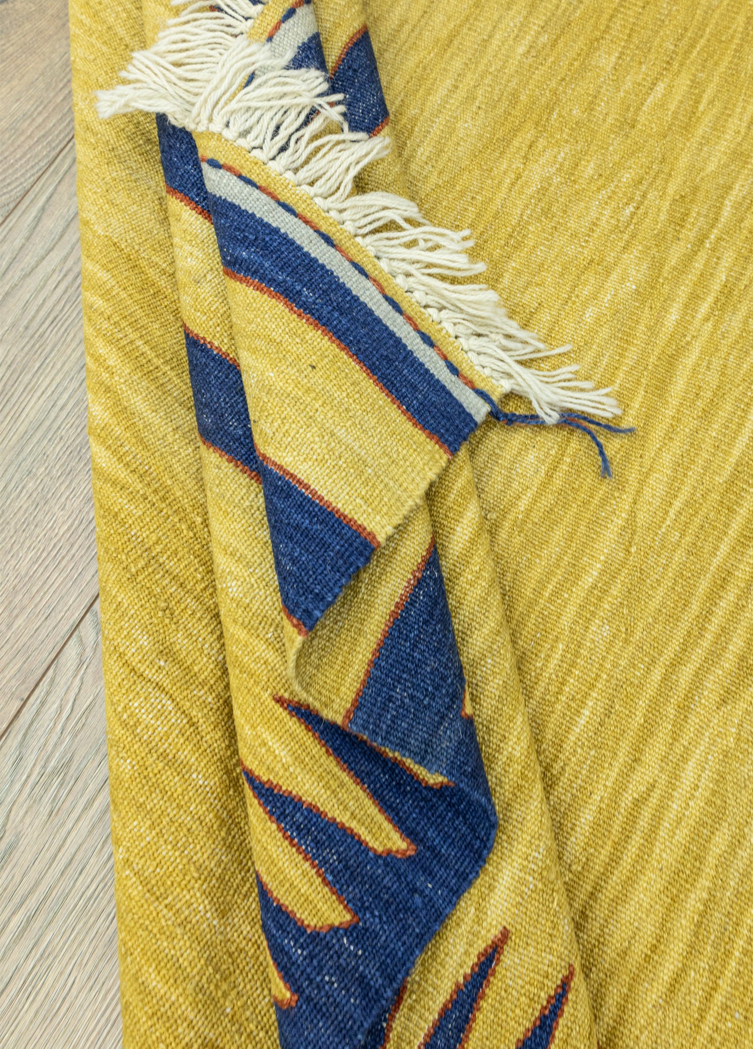 Norcis Hand-Woven Yellow Kilim 109x168 cm