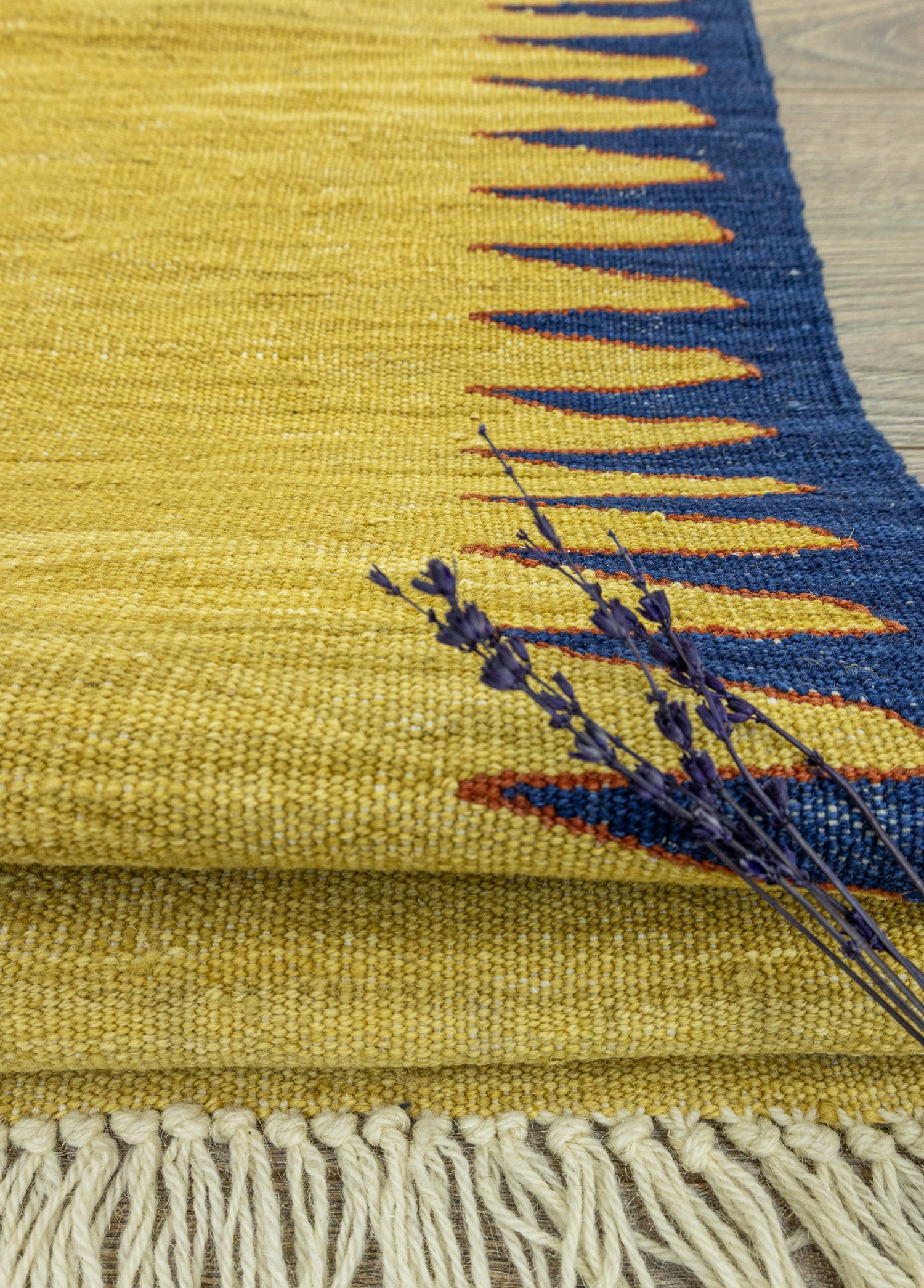 Norcis Hand-Woven Yellow Kilim 109x168 cm