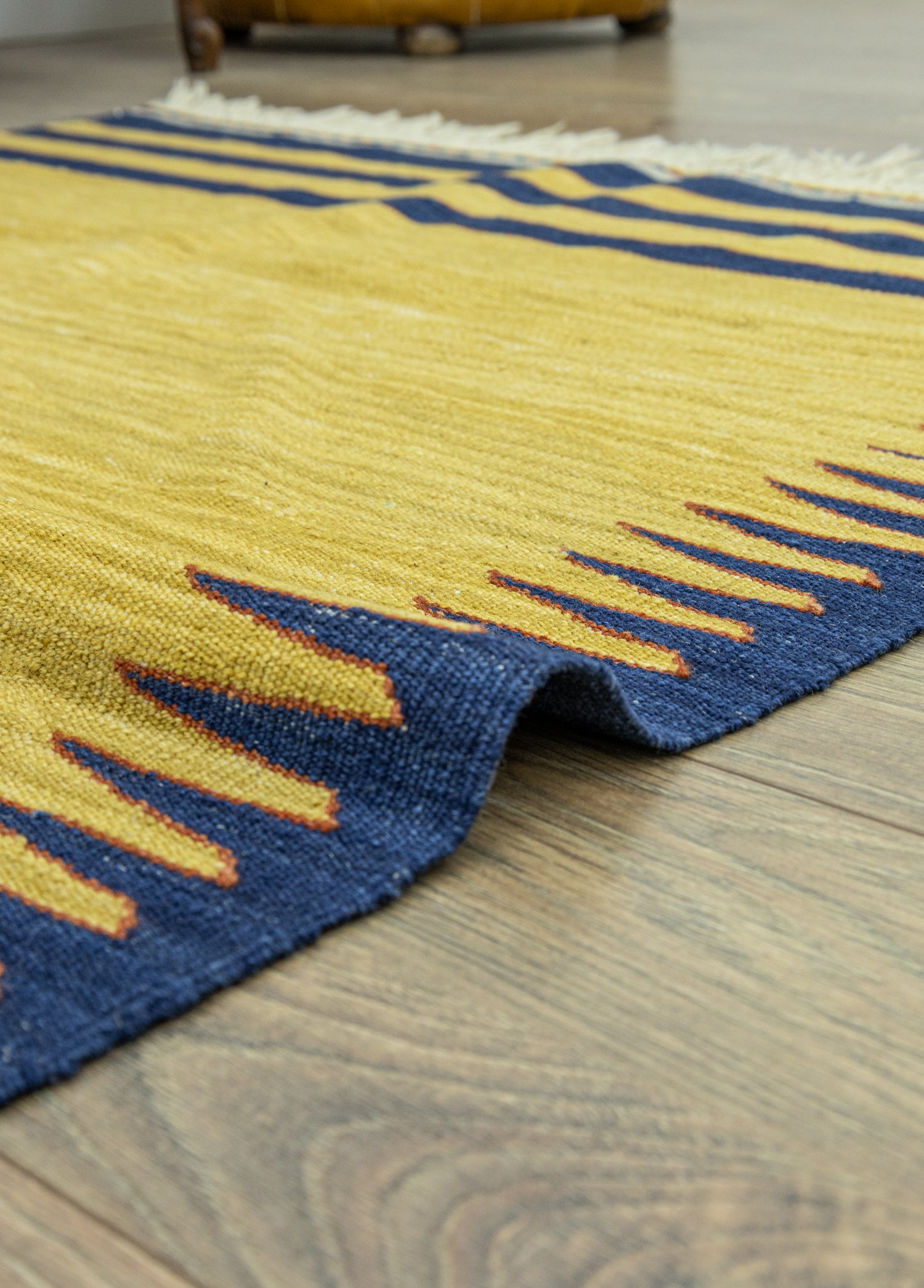 Norcis Hand-Woven Yellow Kilim 109x168 cm
