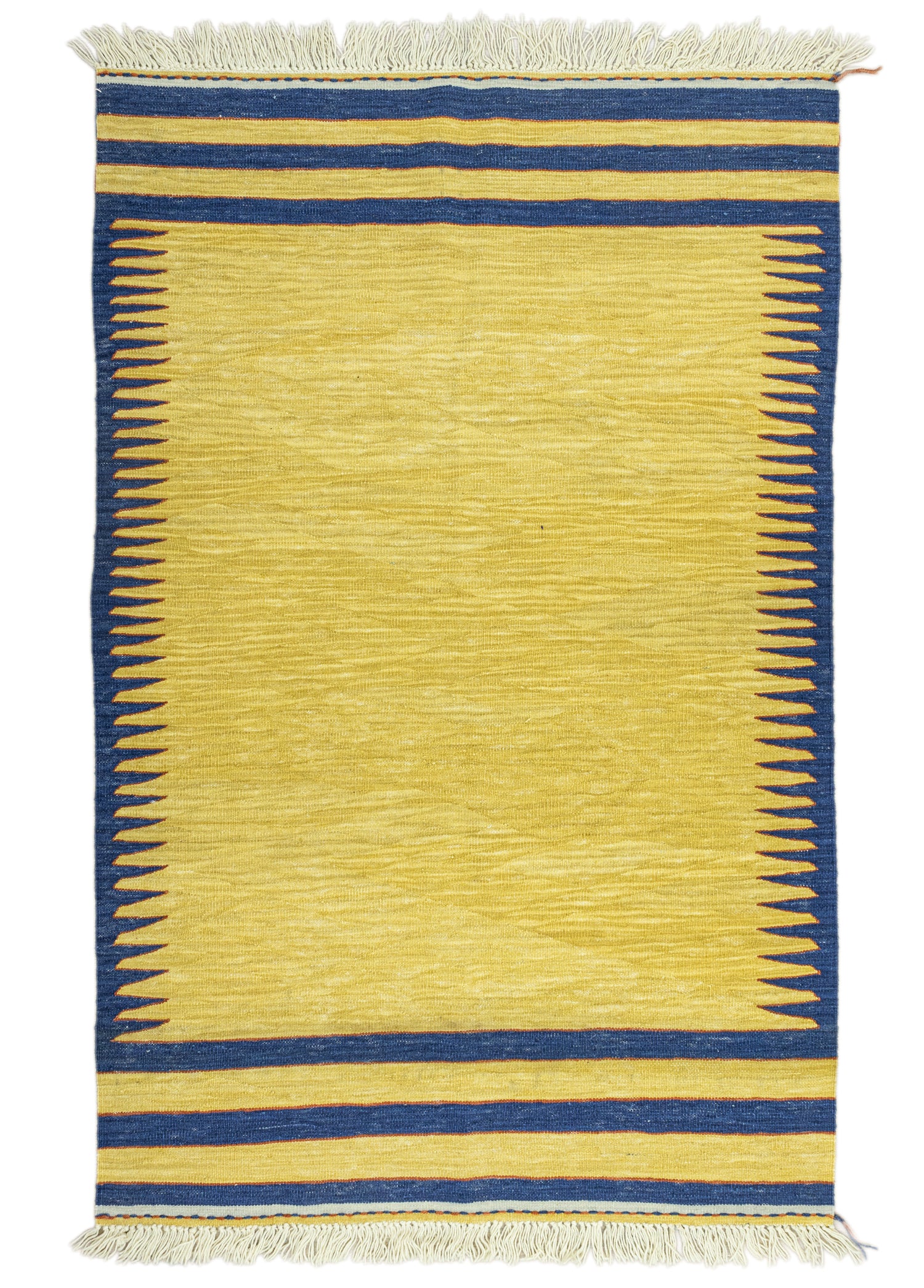 Norcis Hand-Woven Yellow Kilim 109x168 cm