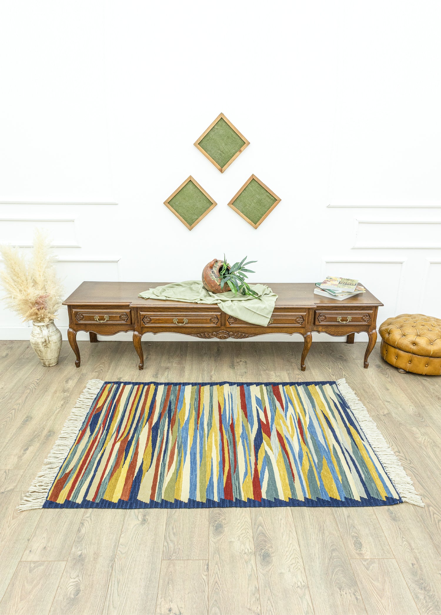 Sadun Abstract Design Wool Kilim 115x167 cm
