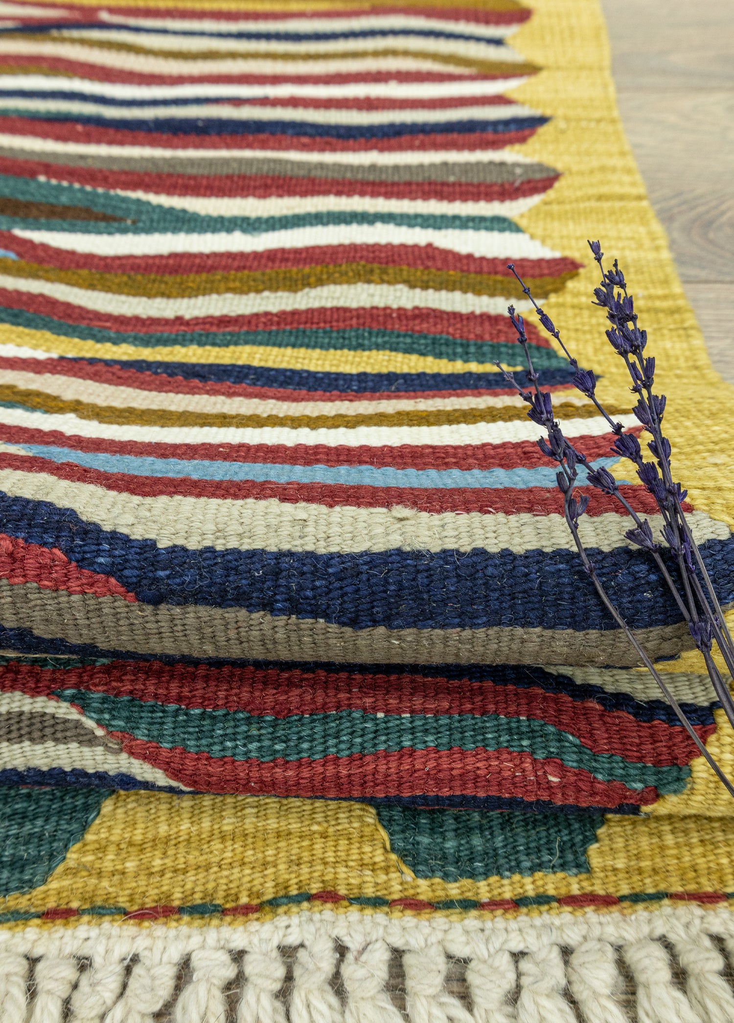 Purple Color Hand Woven Kilim 119x177 cm