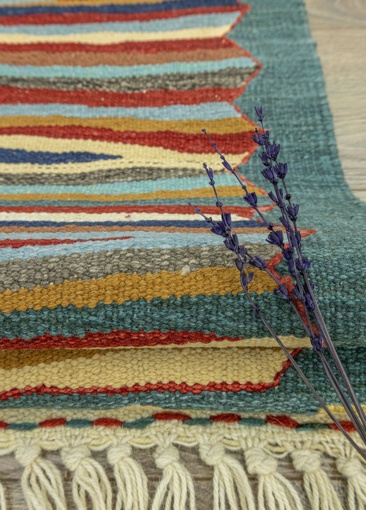 Girelli Soyut Desenli Yün Kilim 116x180 cm